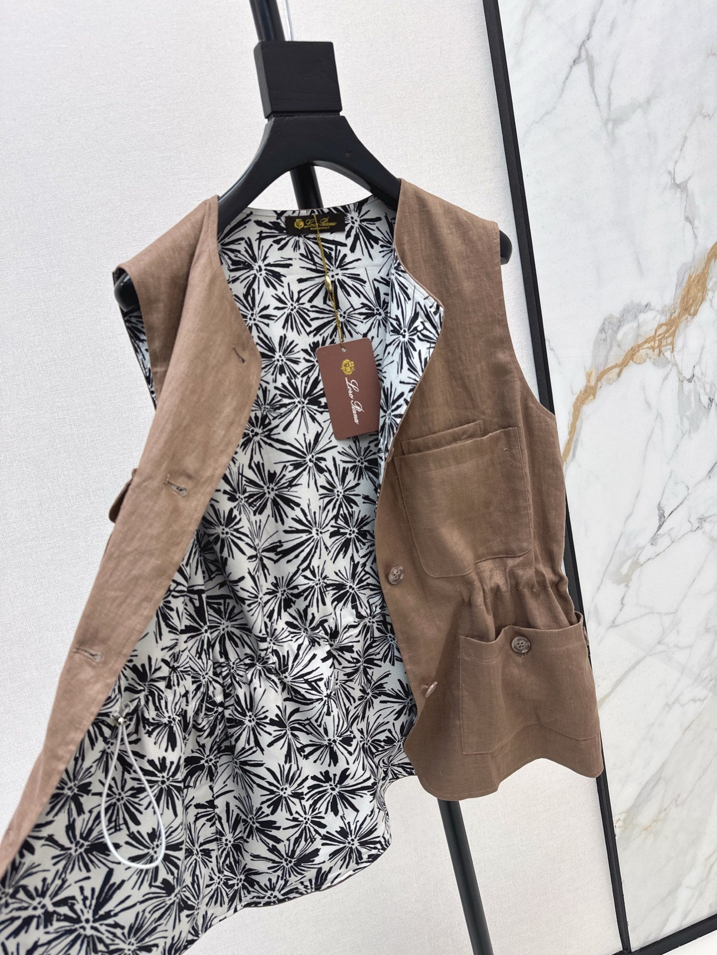 Lor*P 25ss linen vest jacket