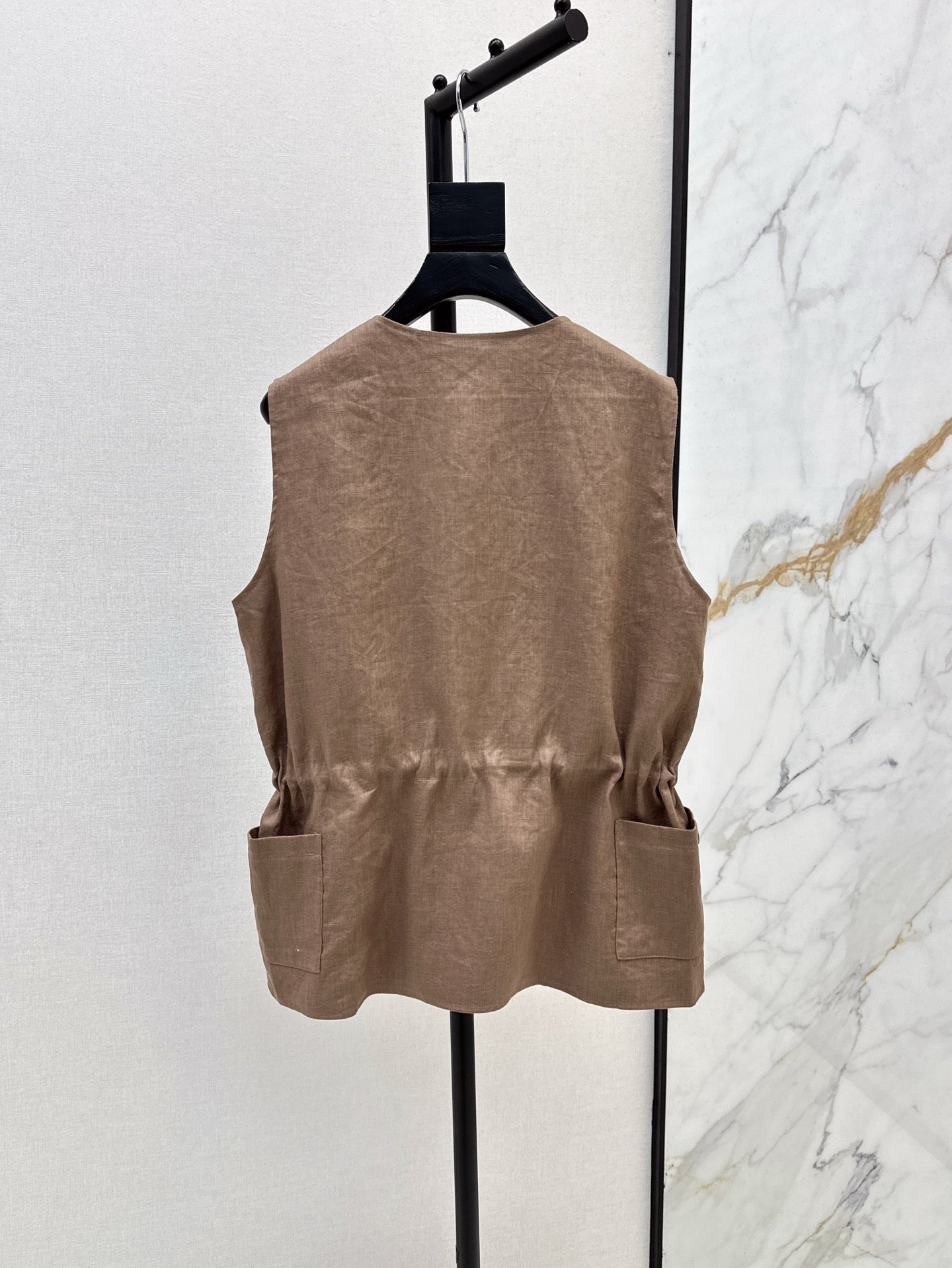 Lor*P 25ss linen vest jacket