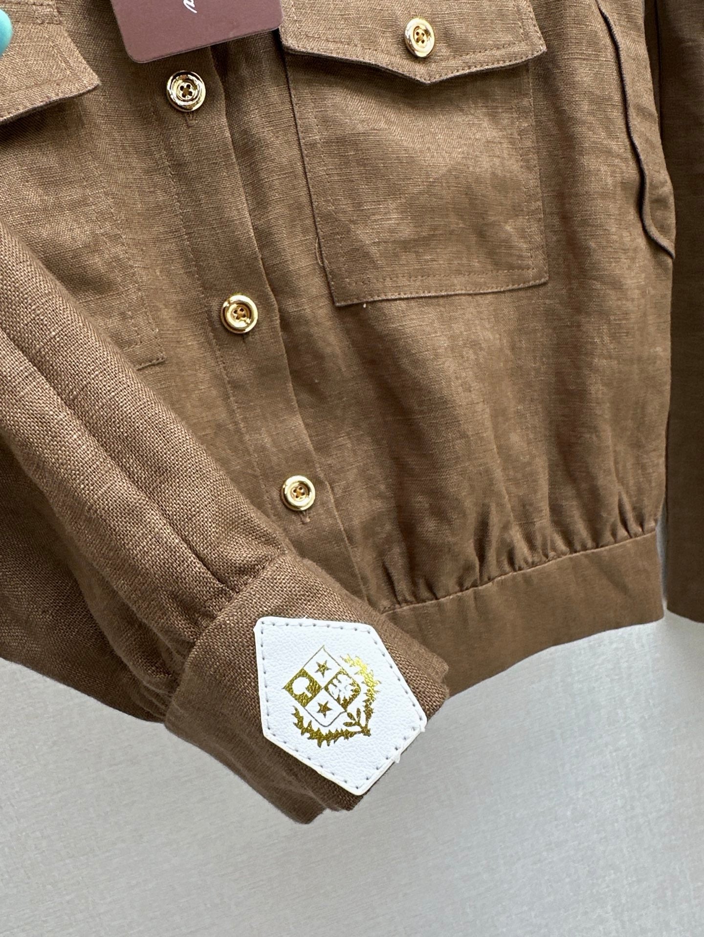 Lor*P 25ss linen cap sleeve top and shorts set