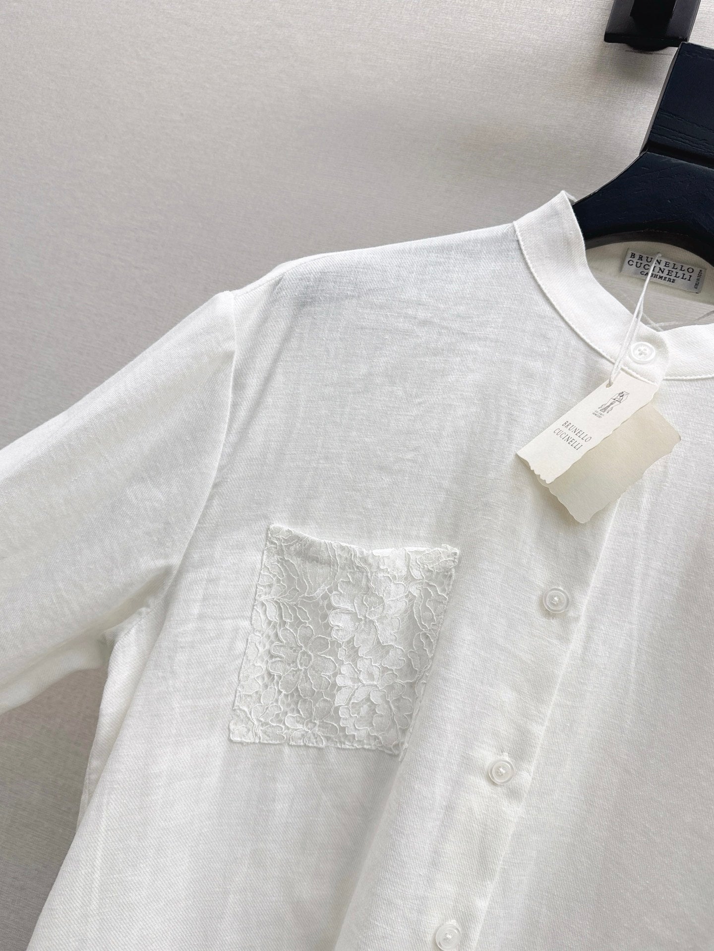 Brune*C 25ss linen lace suit