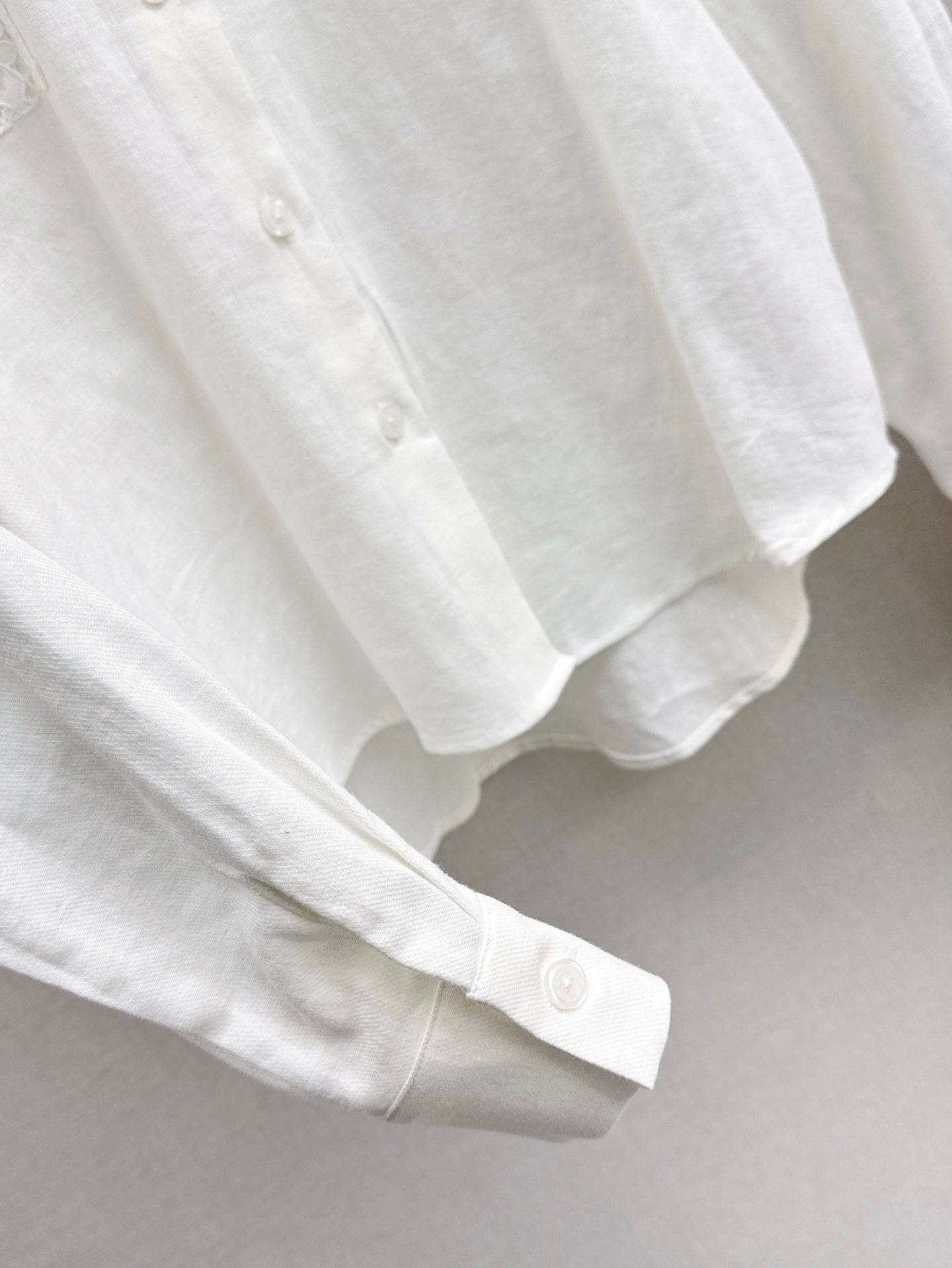 Brune*C 25ss linen lace suit