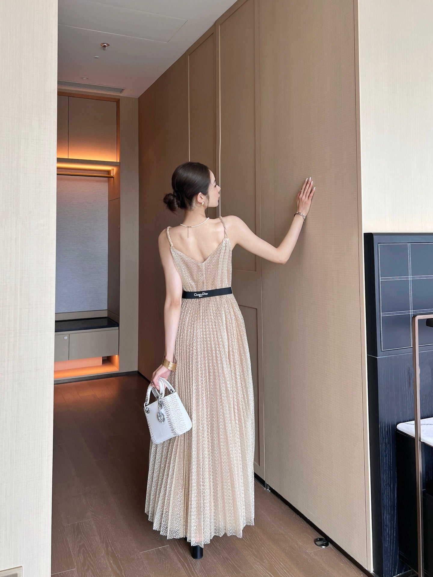 D*r 25ss flared mesh dress