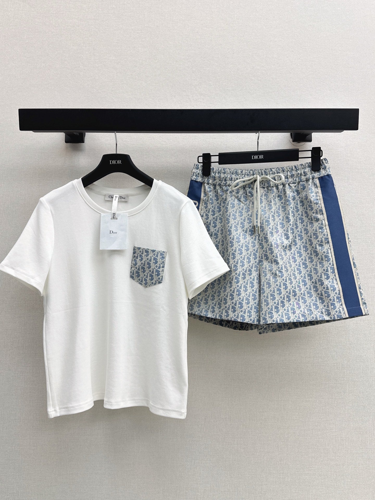D*r 25ss Oblique t-shirt and shorts set