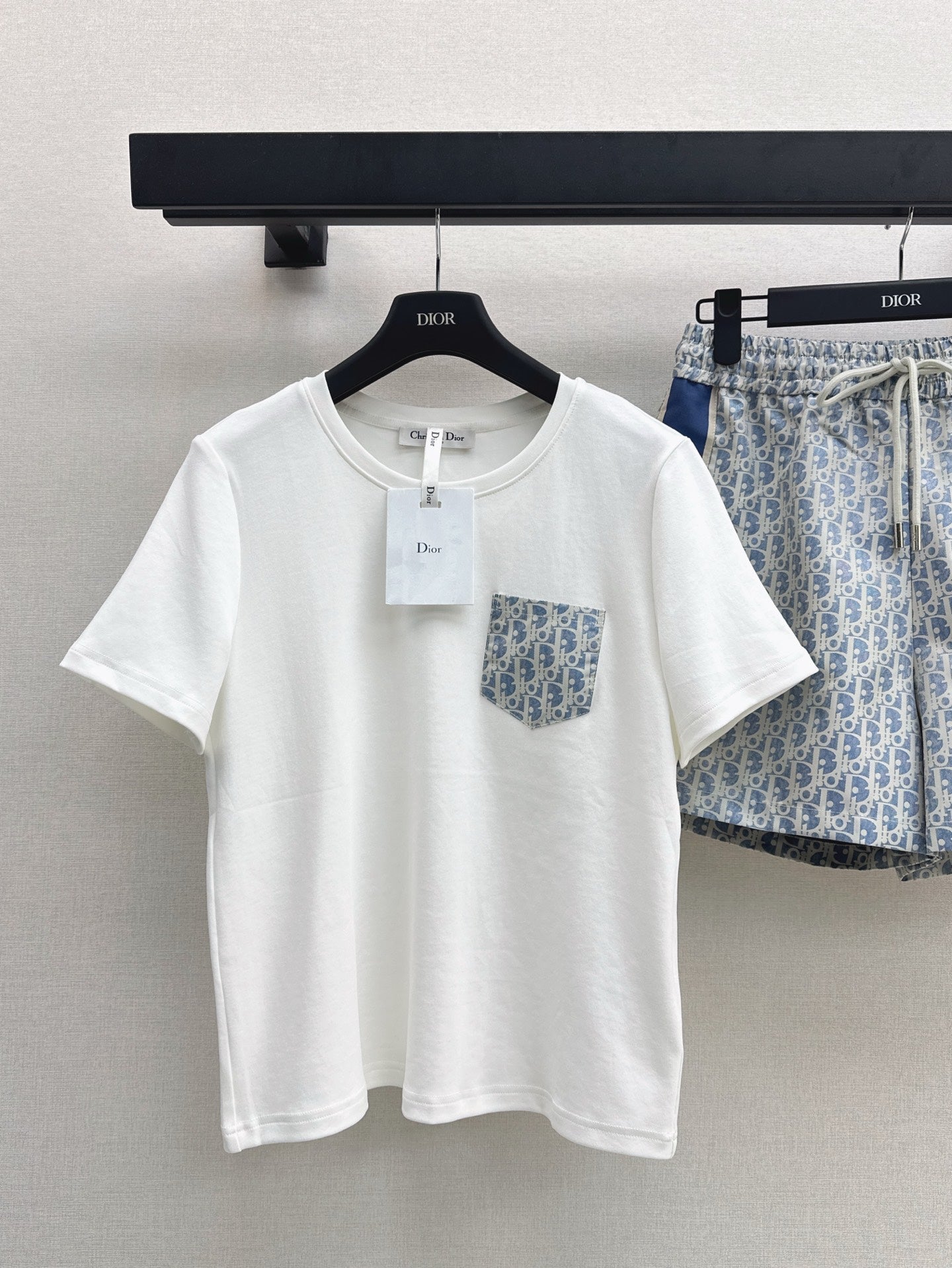 D*r 25ss Oblique t-shirt and shorts set