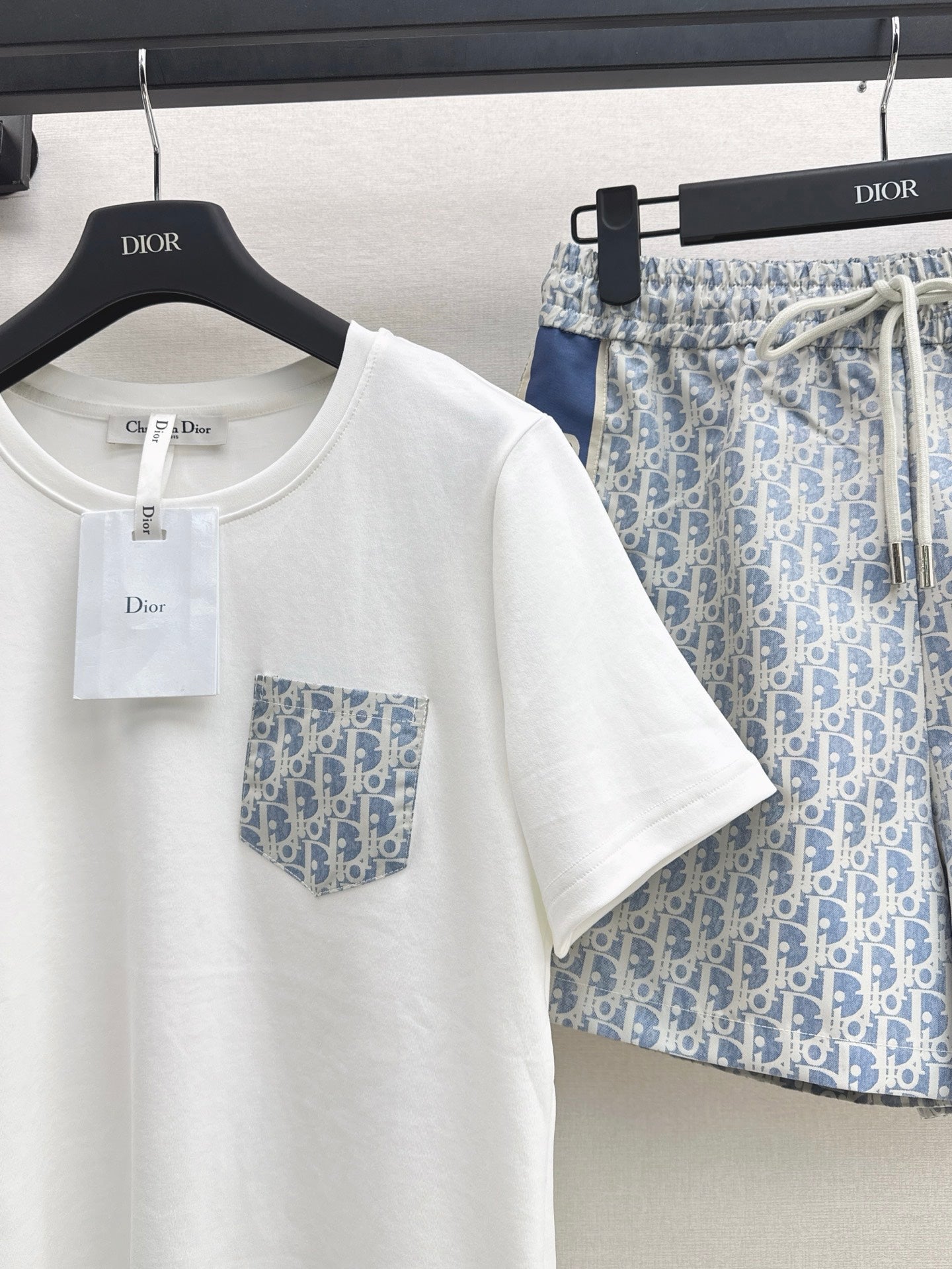 D*r 25ss Oblique t-shirt and shorts set