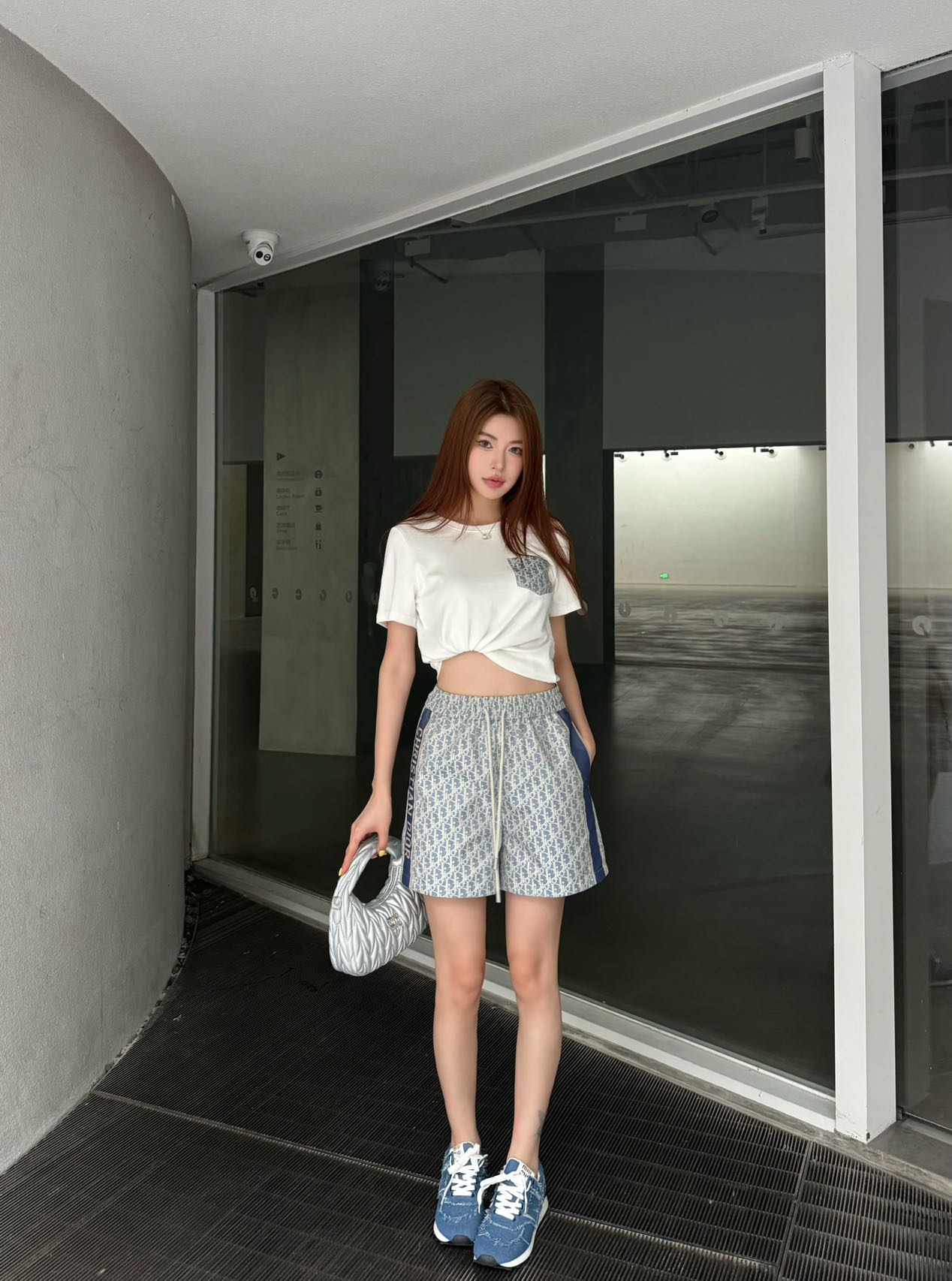 D*r 25ss Oblique t-shirt and shorts set