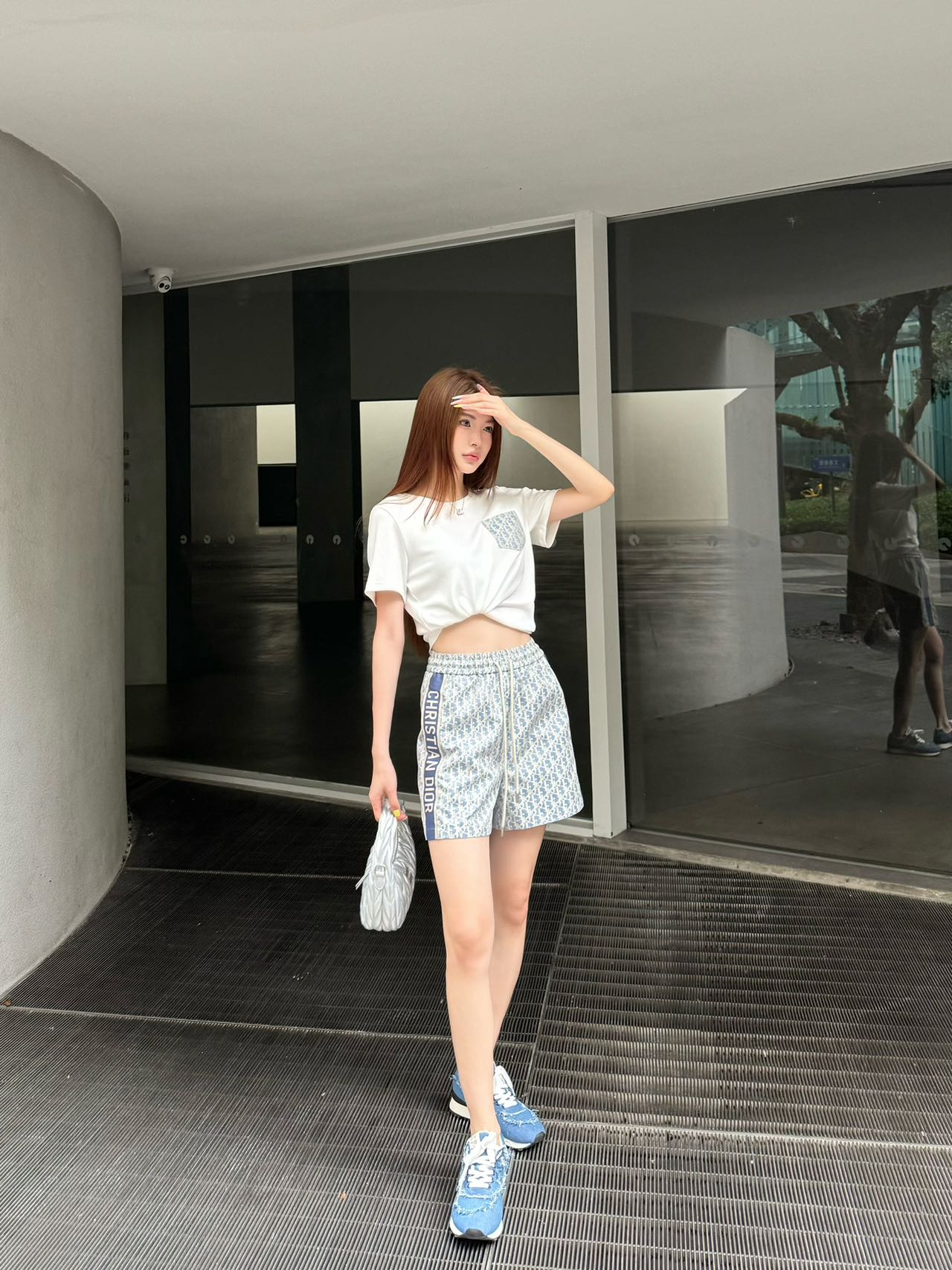 D*r 25ss Oblique t-shirt and shorts set