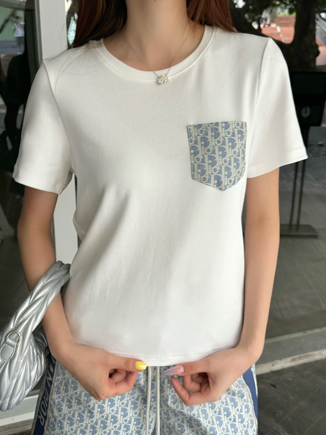 D*r 25ss Oblique t-shirt and shorts set