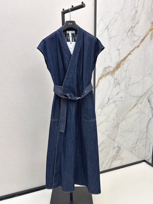 D*r 25ss belted demin dress