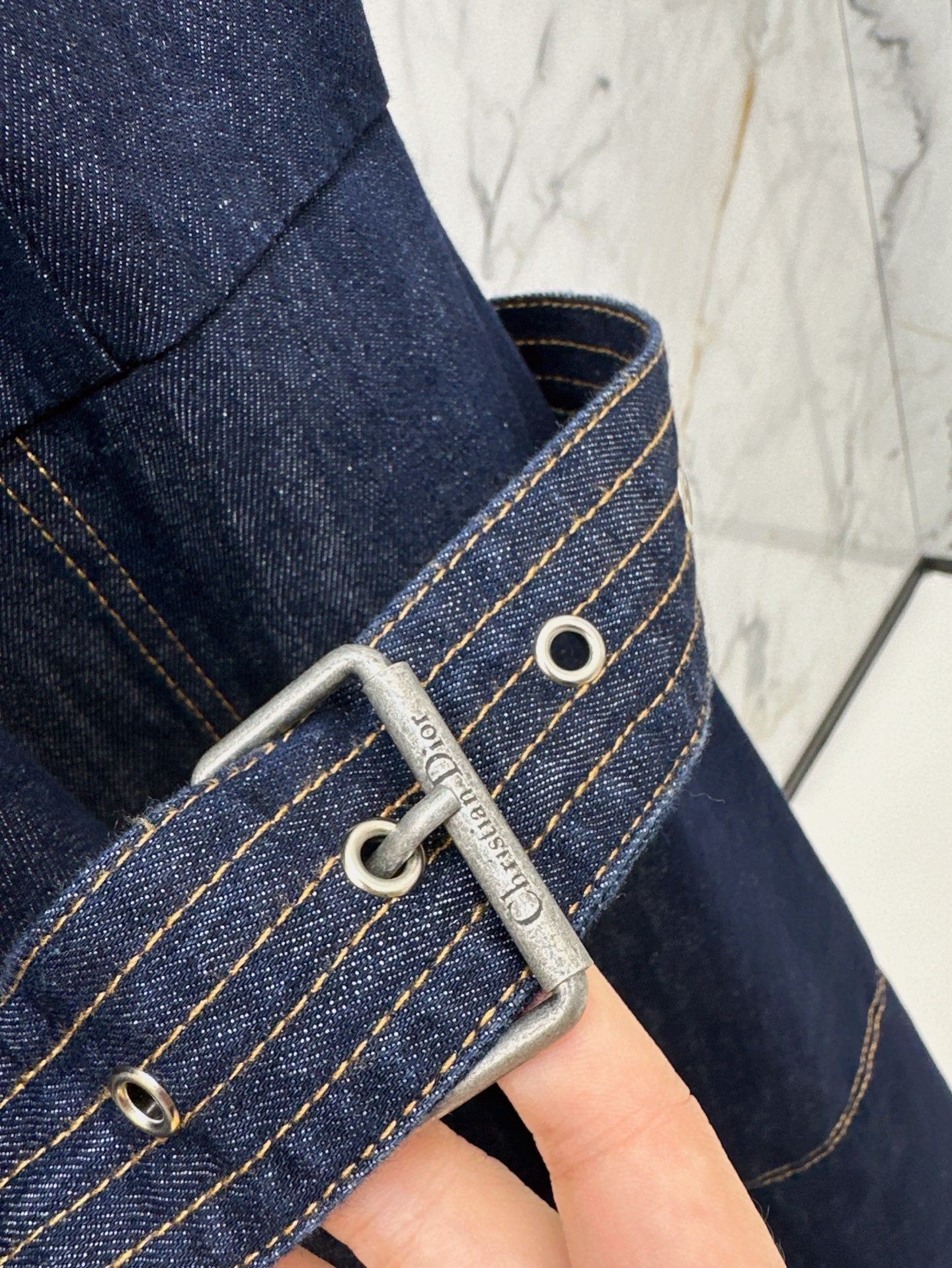 D*r 25ss belted demin dress