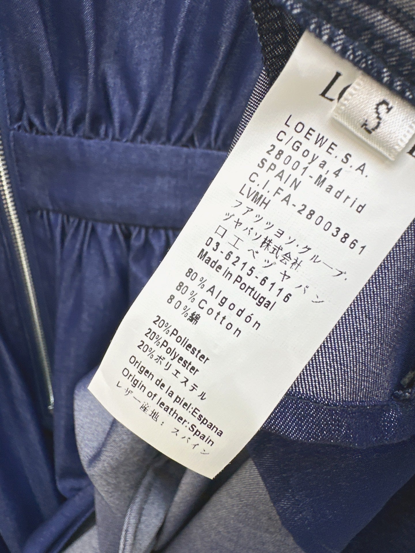 Loe* 25ss zipper demin dress