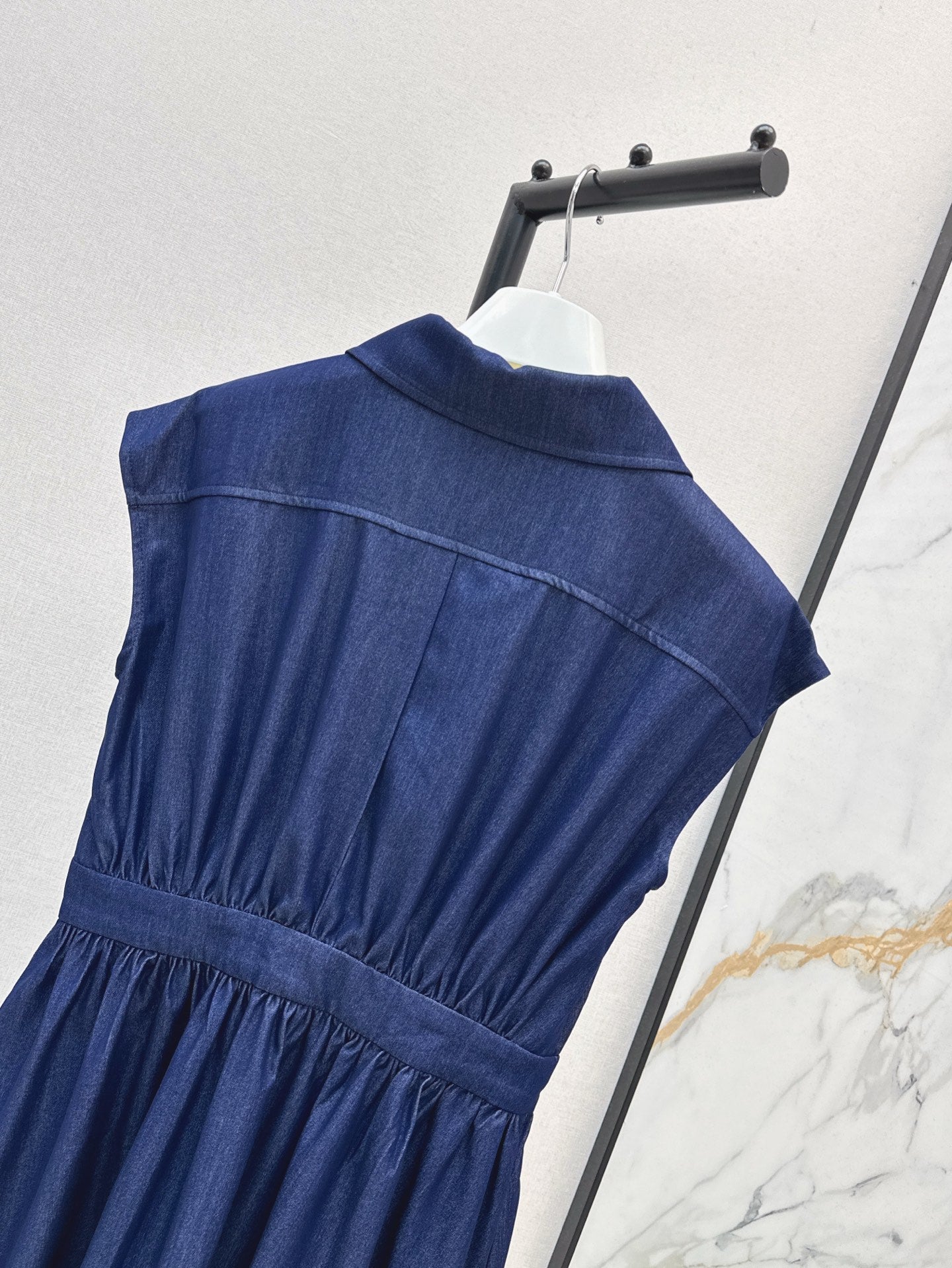 Loe* 25ss zipper demin dress