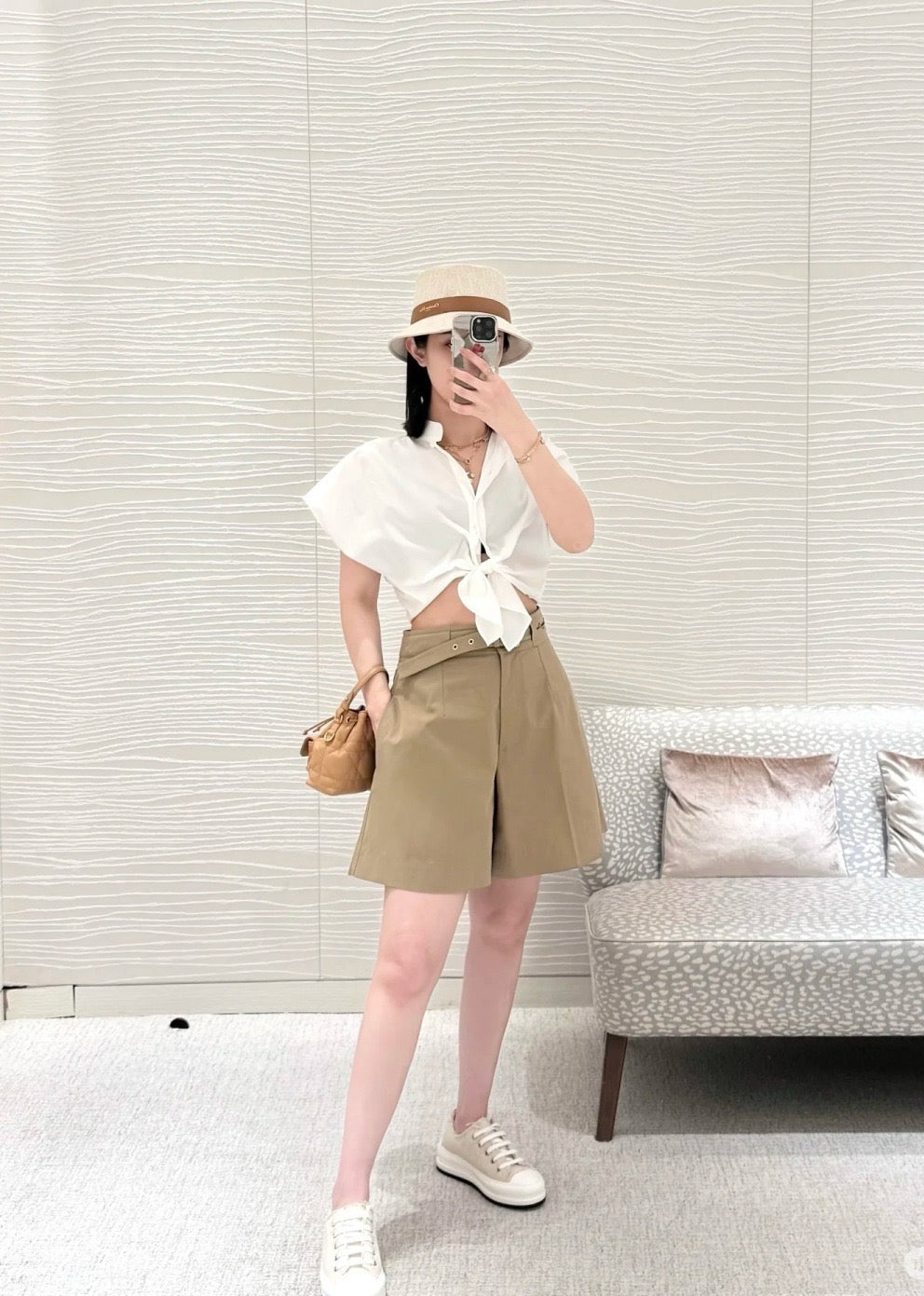 D*r 25ss chino belted shorts