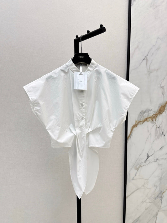 D*r 25ss tied cropped blouse