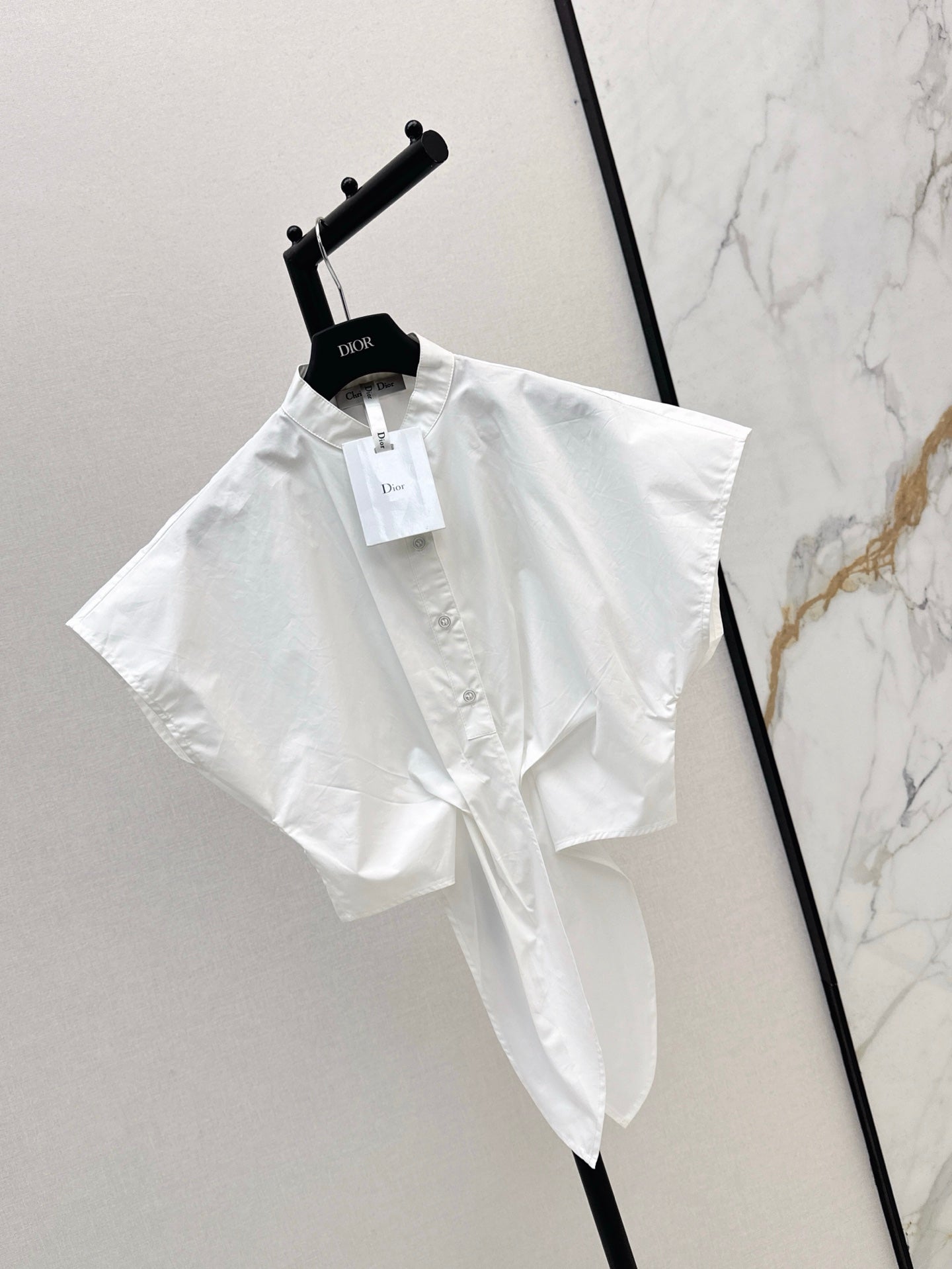 D*r 25ss tied cropped blouse