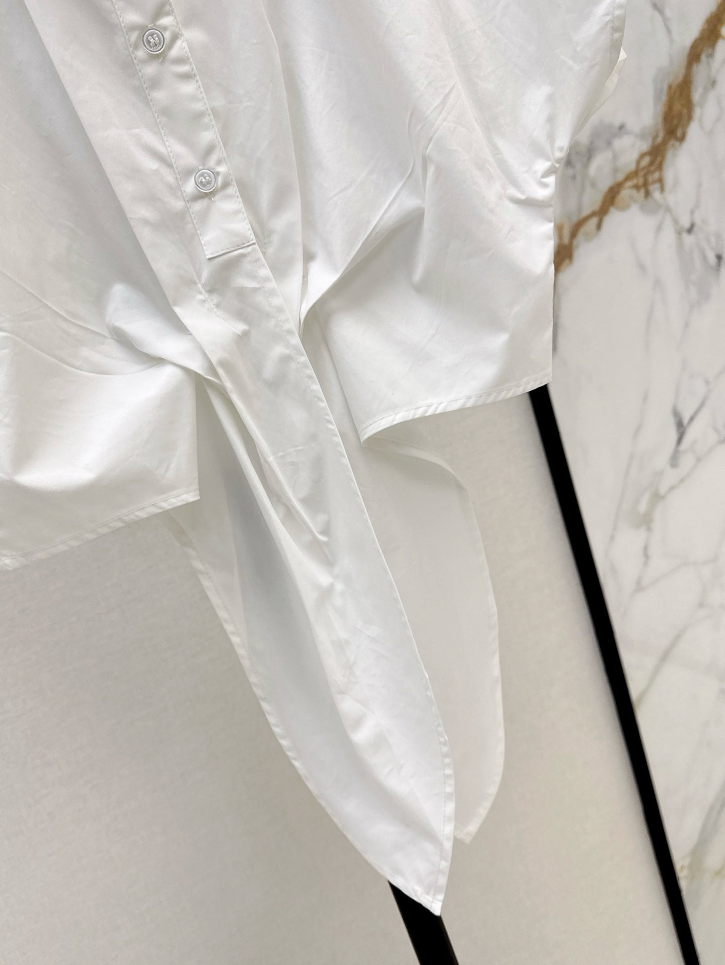 D*r 25ss tied cropped blouse