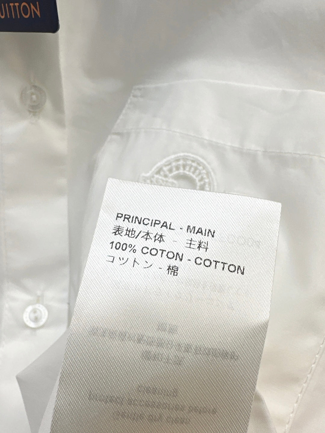 Loui* 25ss embroidered crop shirt