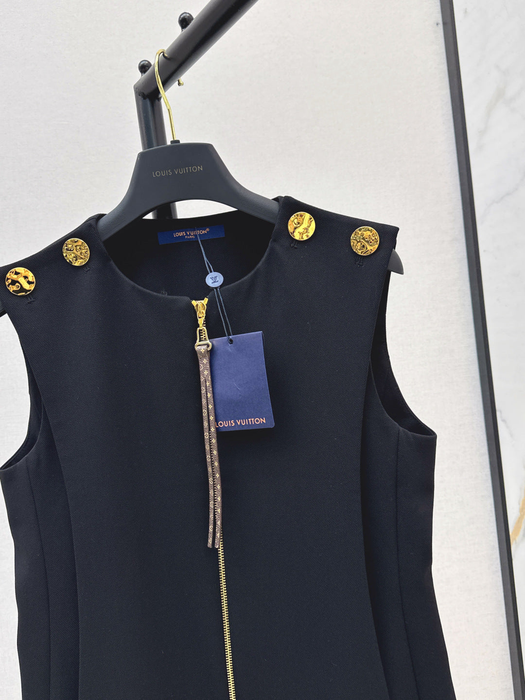 Loui* 25ss zip-up short dress