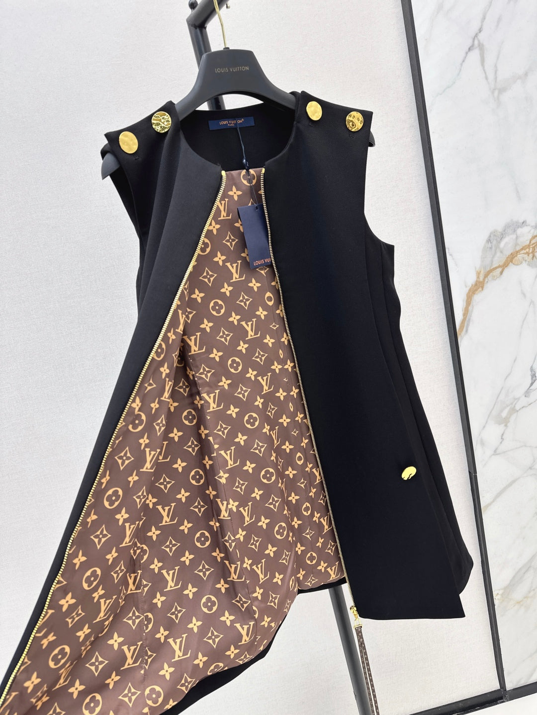 Loui* 25ss zip-up short dress