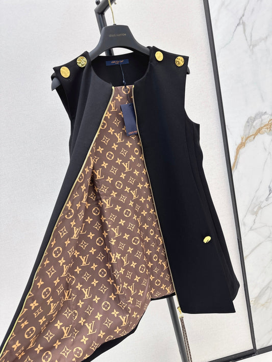 Loui* 25ss zip-up short dress