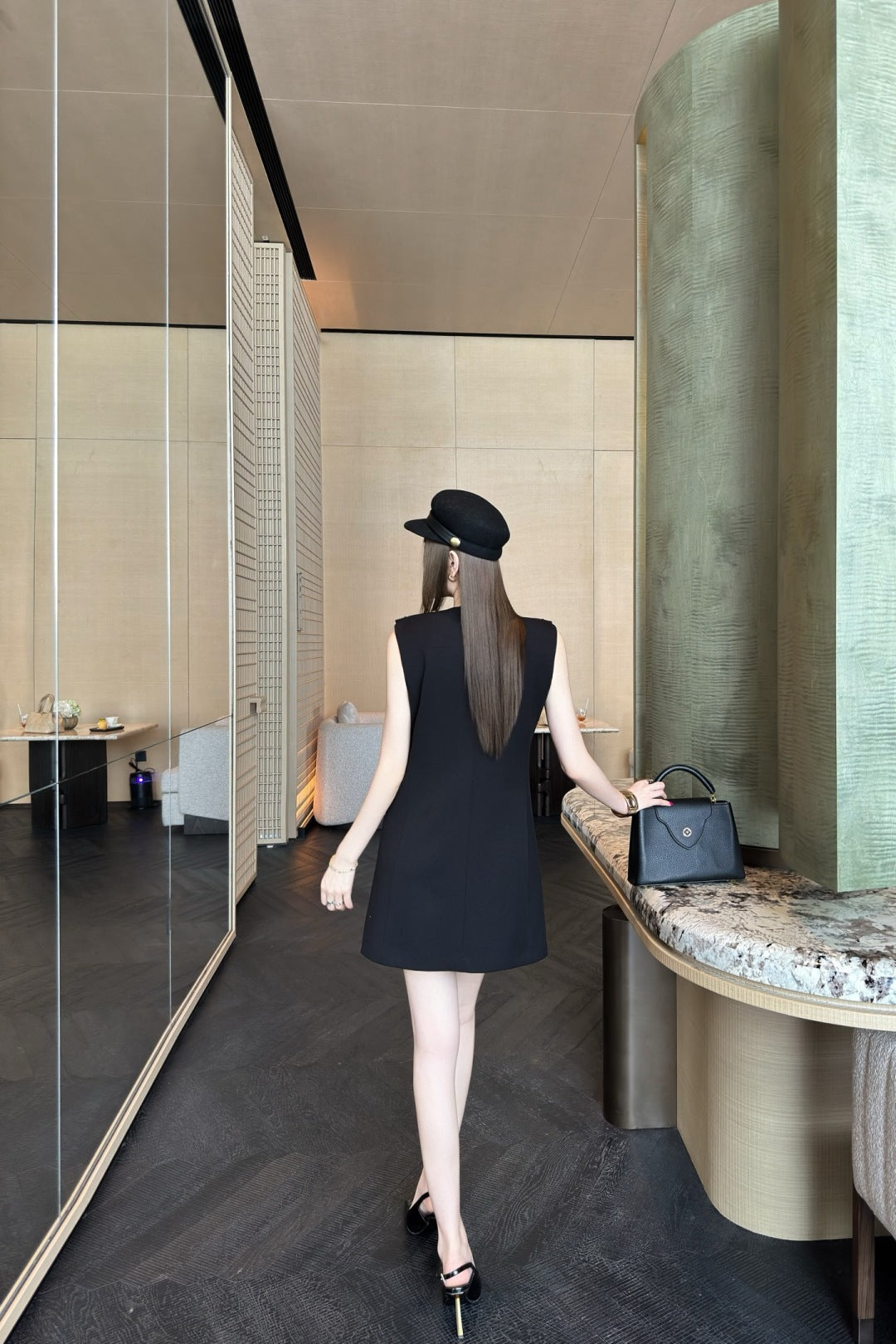 Loui* 25ss zip-up short dress