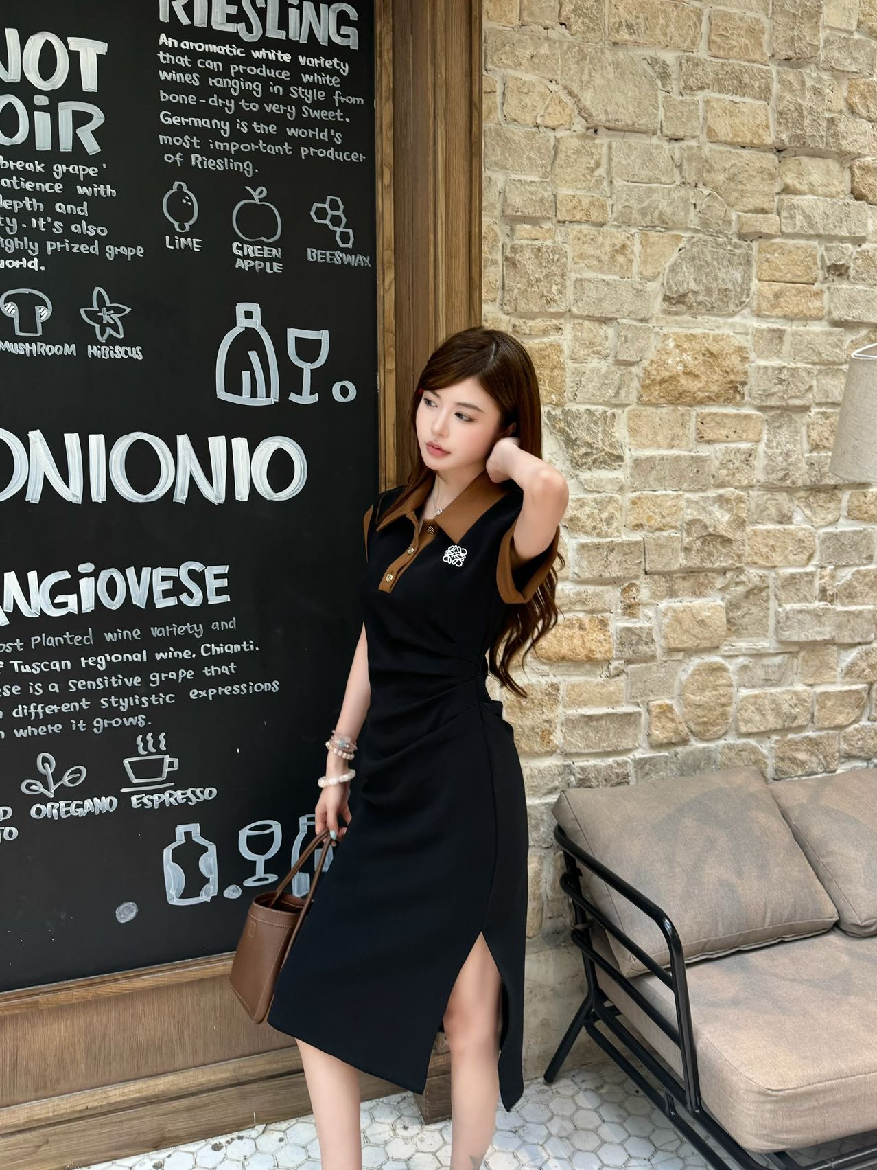 Loe* color-blocked dress