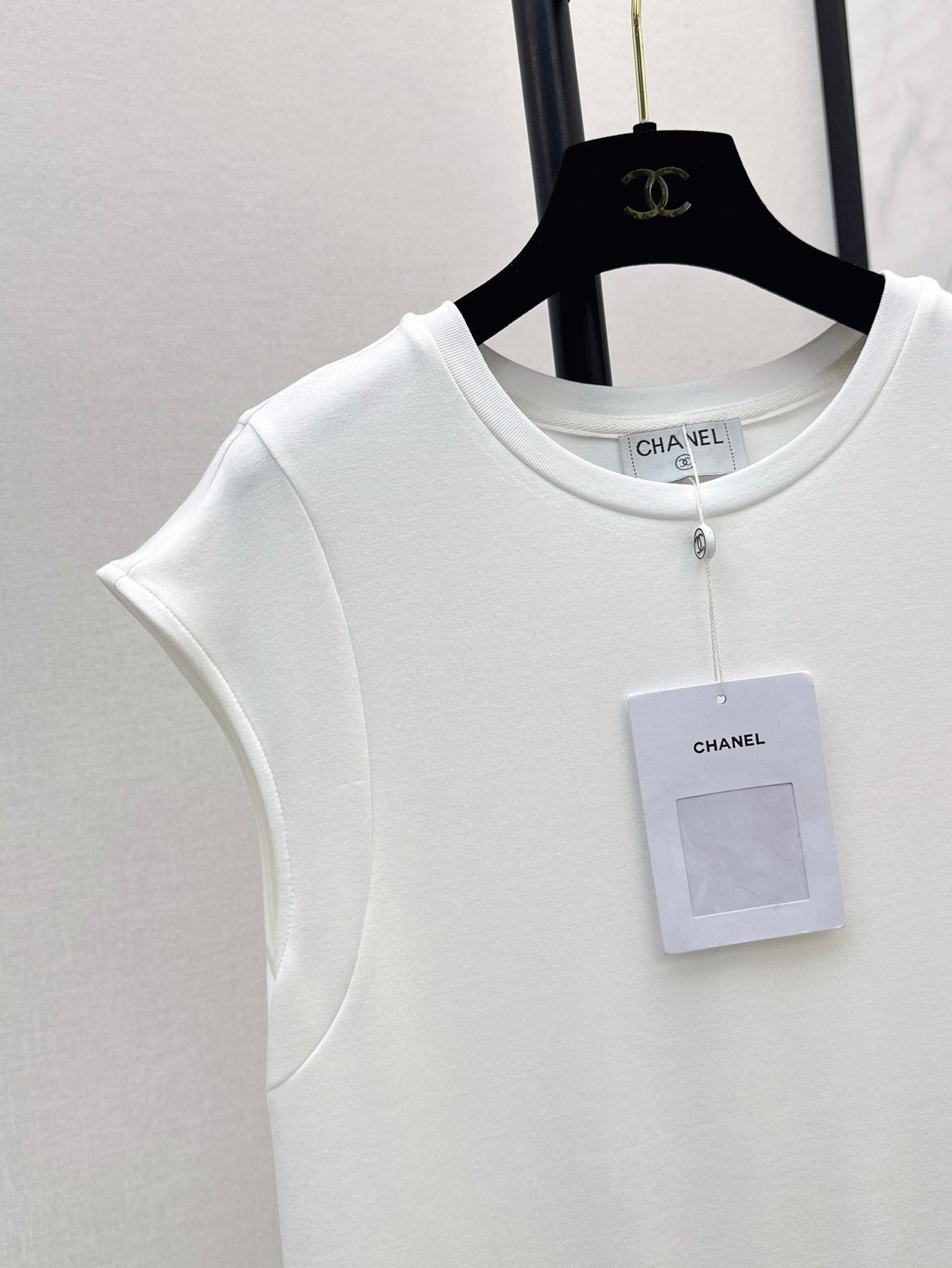 C*nel 25ss leather pocket long dress