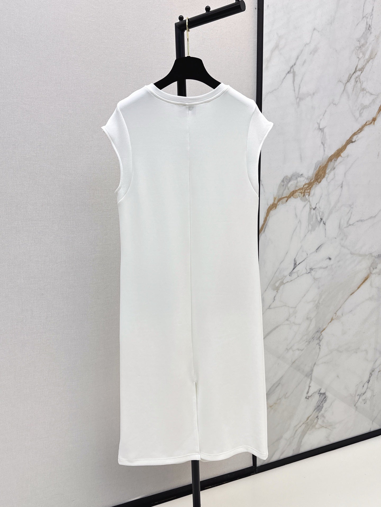 C*nel 25ss leather pocket long dress