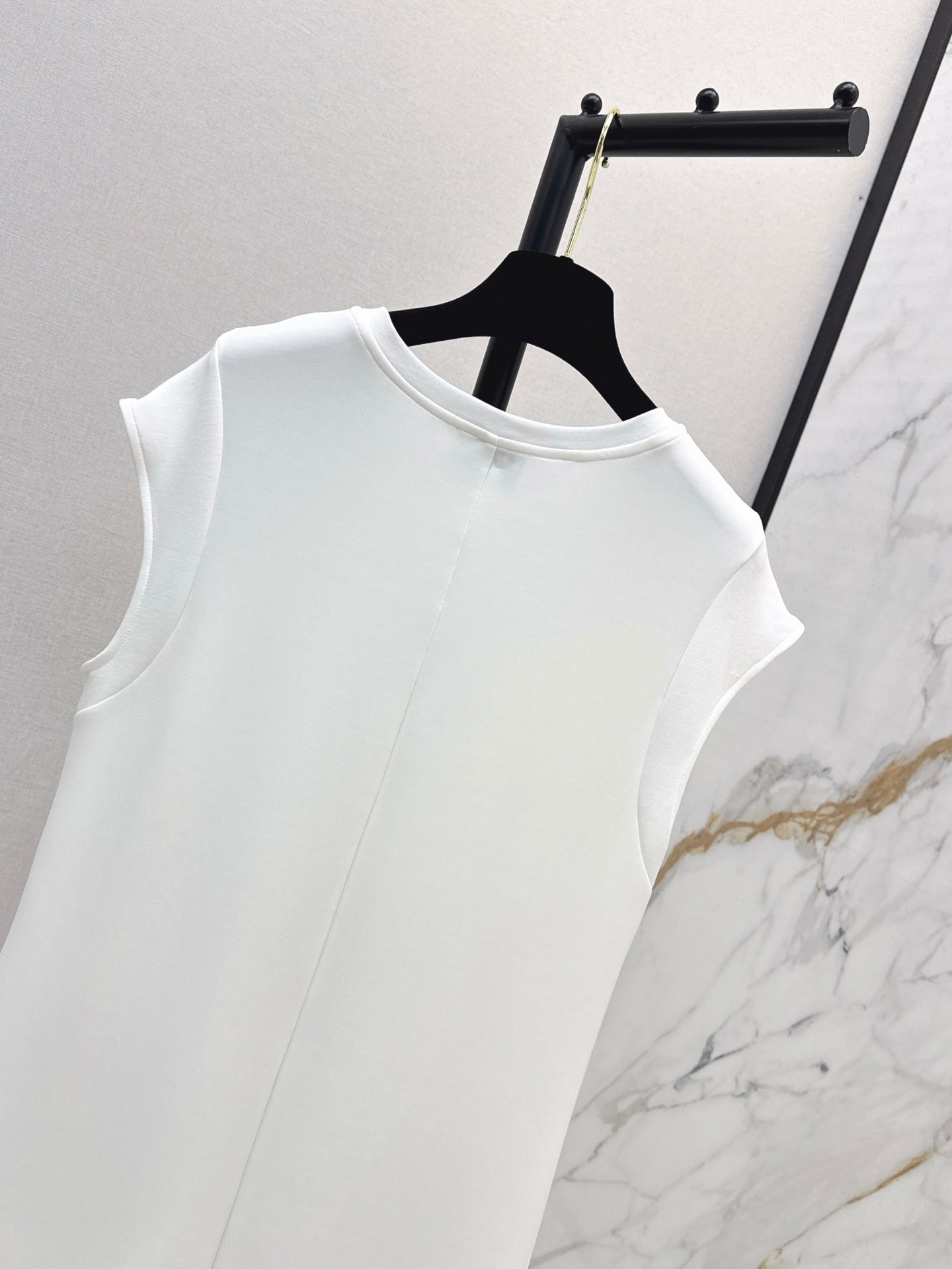 C*nel 25ss leather pocket long dress