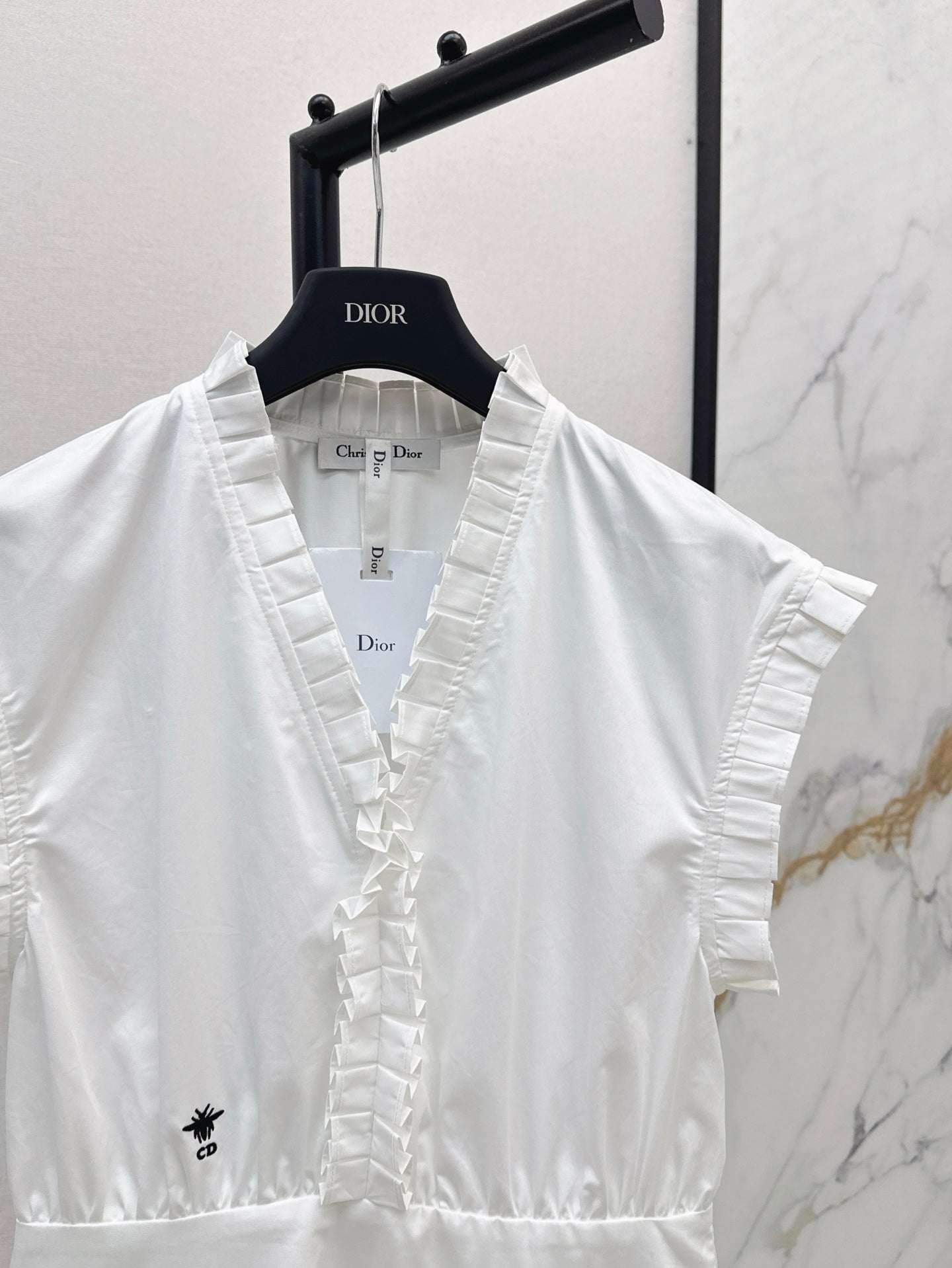 D*r 25ss ruffle pleated dress