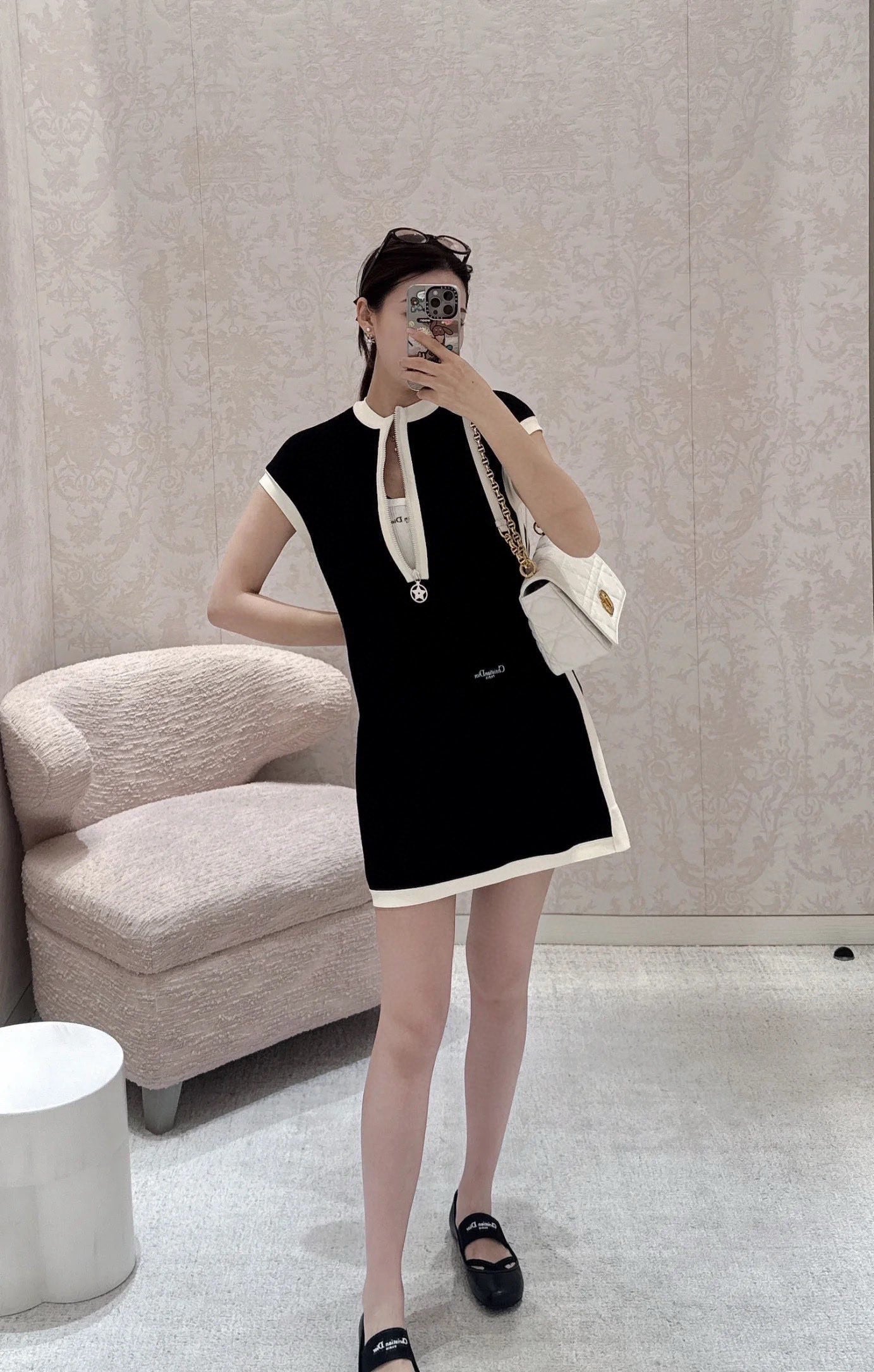 D*r 25ss color-blocked minidress