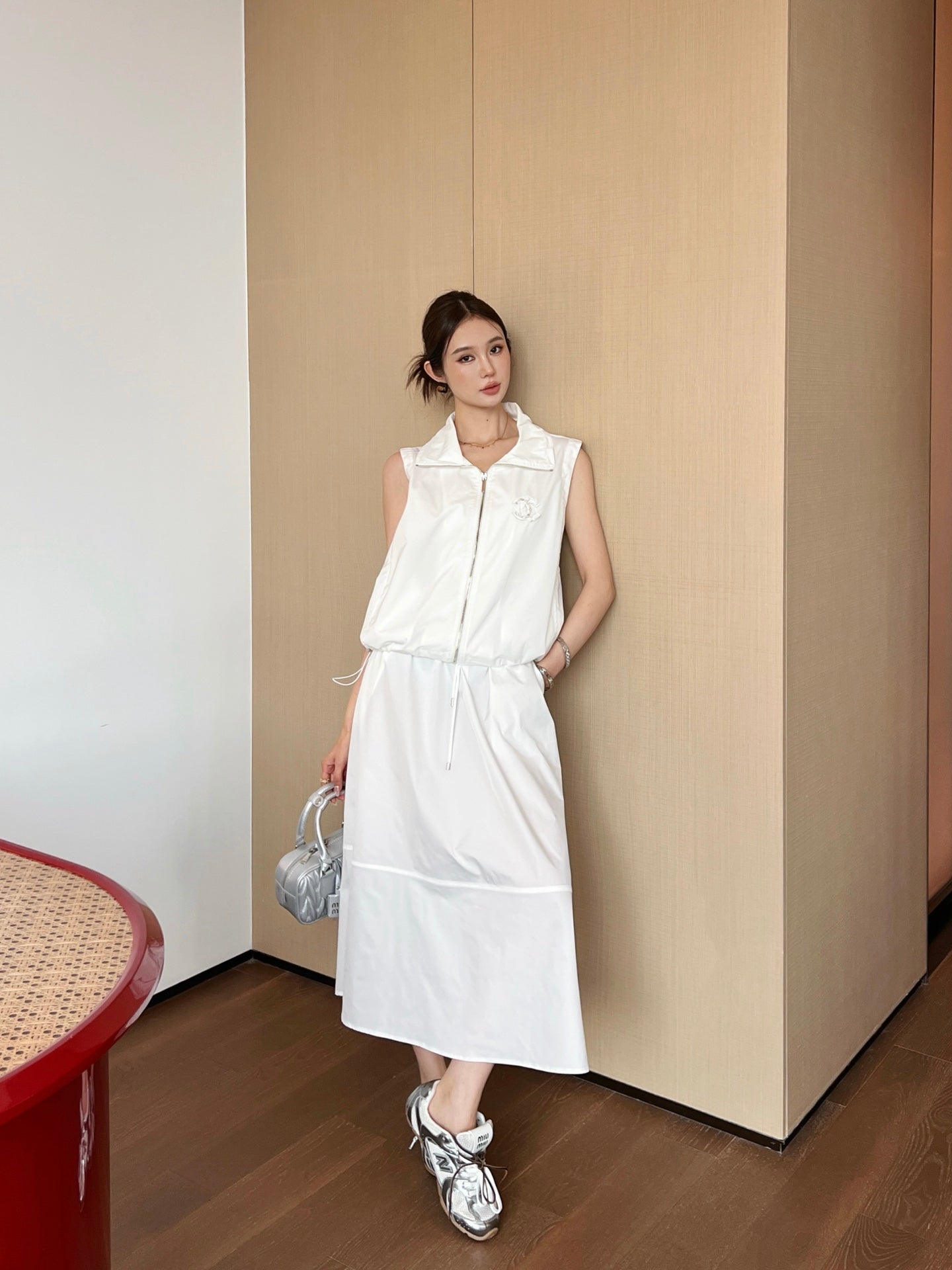 C*nel 25ss vest jacket and skirt set