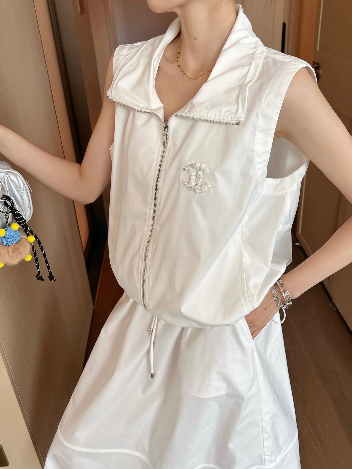 C*nel 25ss vest jacket and skirt set