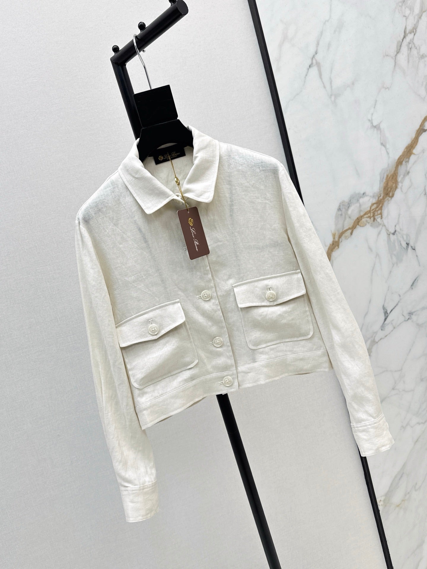 Lor*P 25ss linen belted skirt