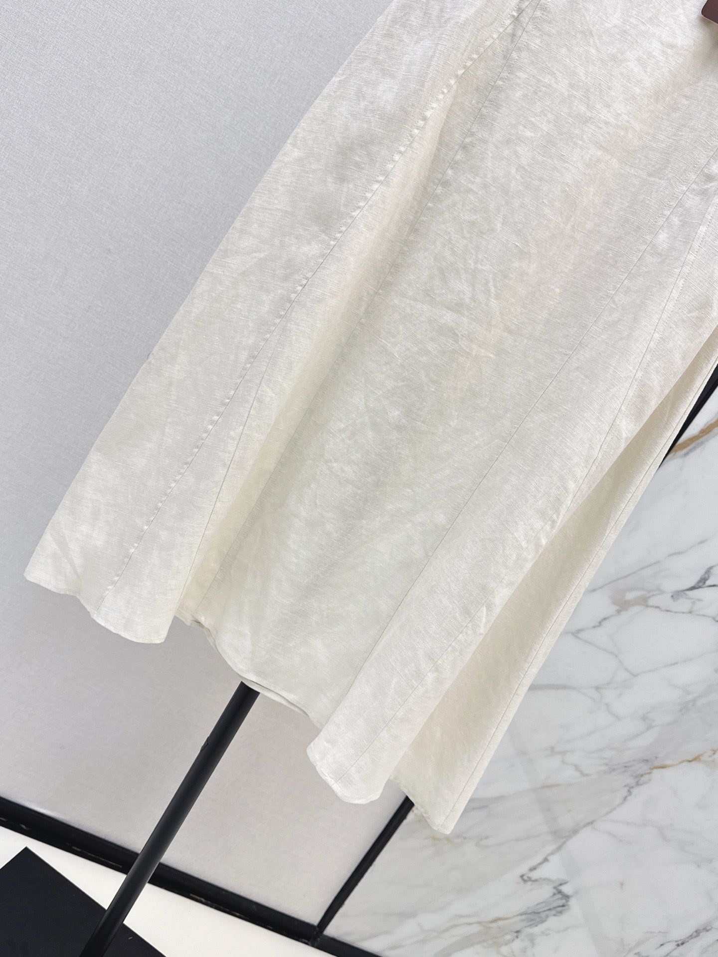 Lor*P 25ss linen belted skirt