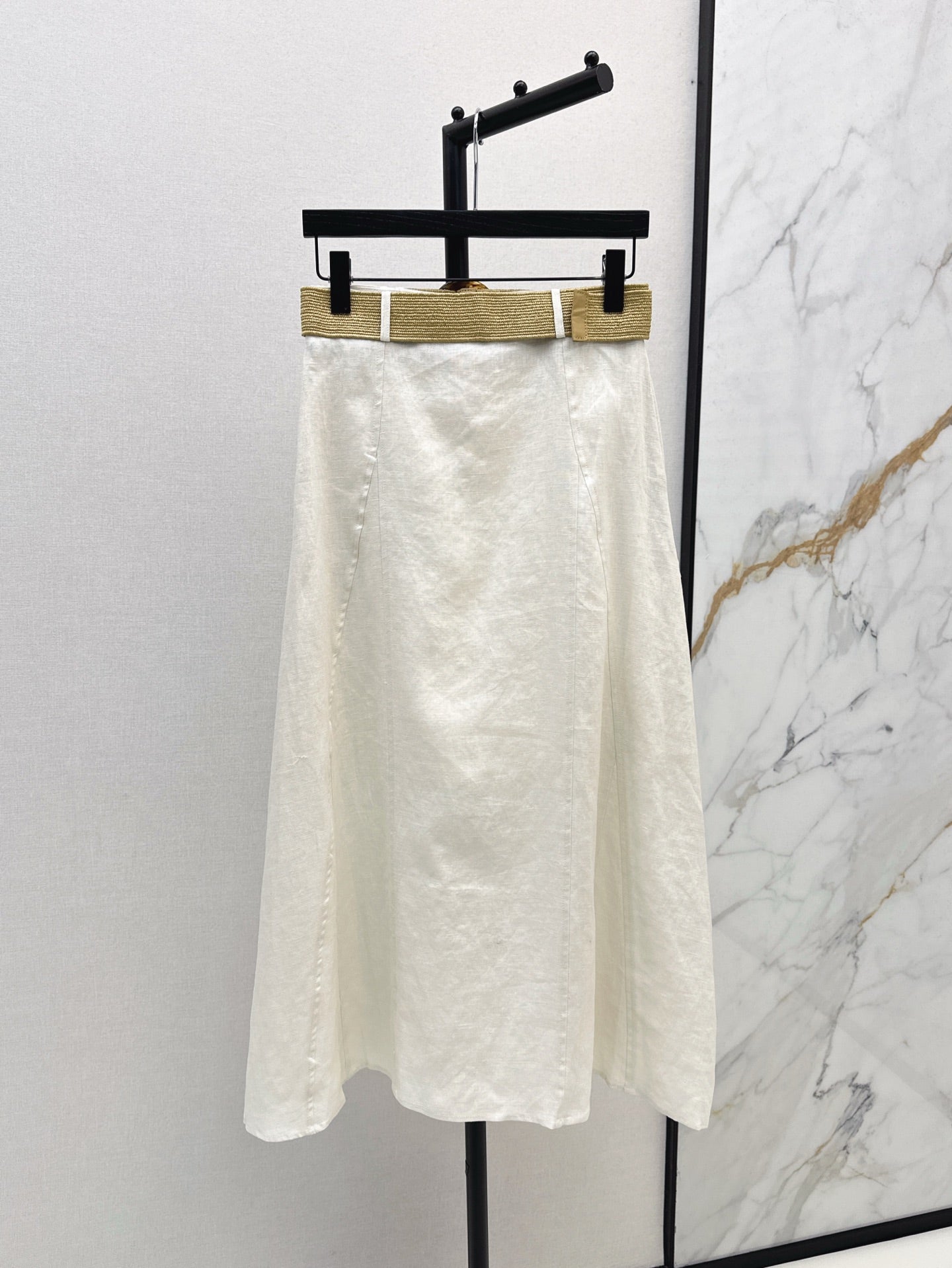 Lor*P 25ss linen belted skirt