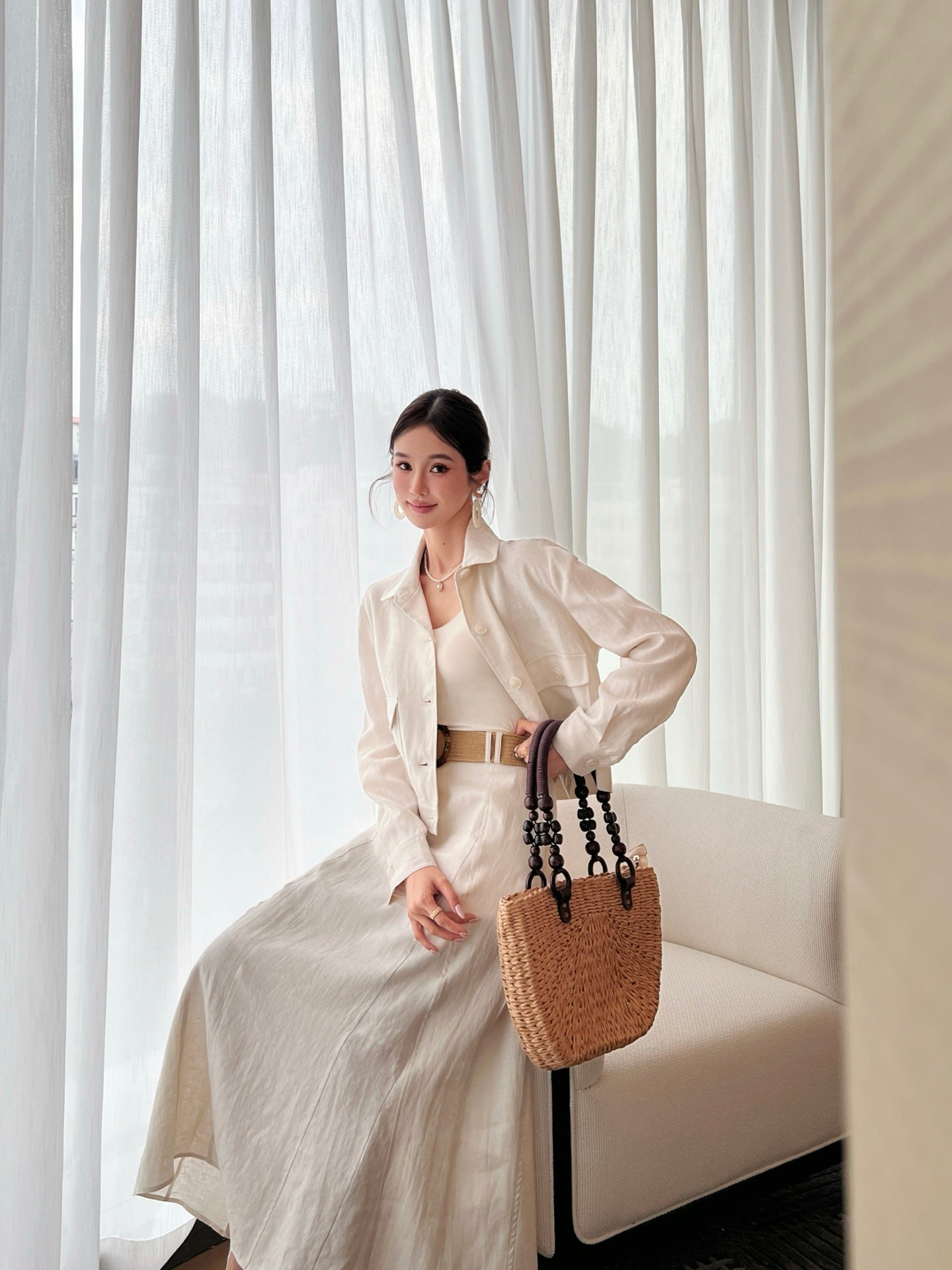 Lor*P 25ss linen jacket