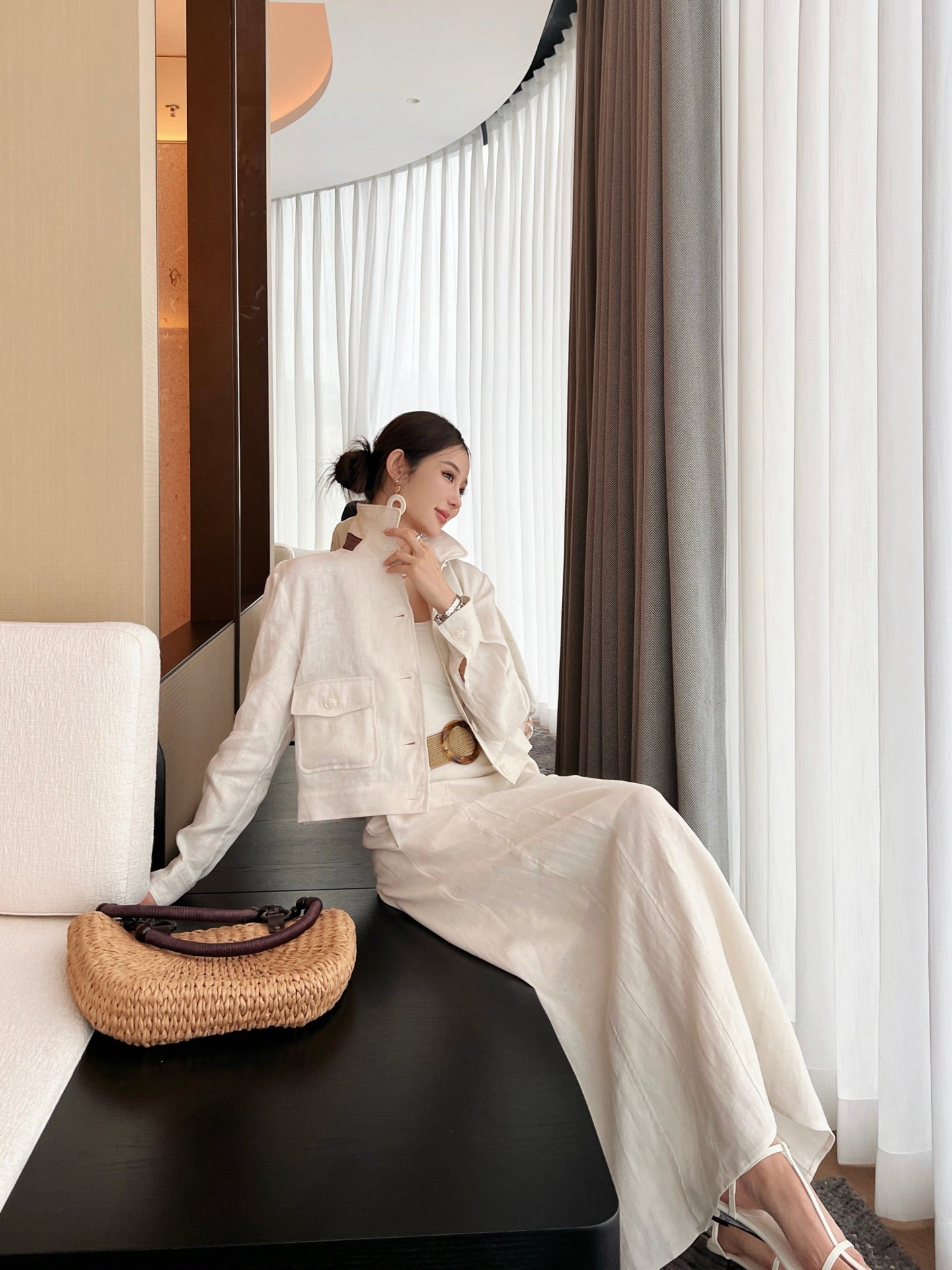 Lor*P 25ss linen jacket