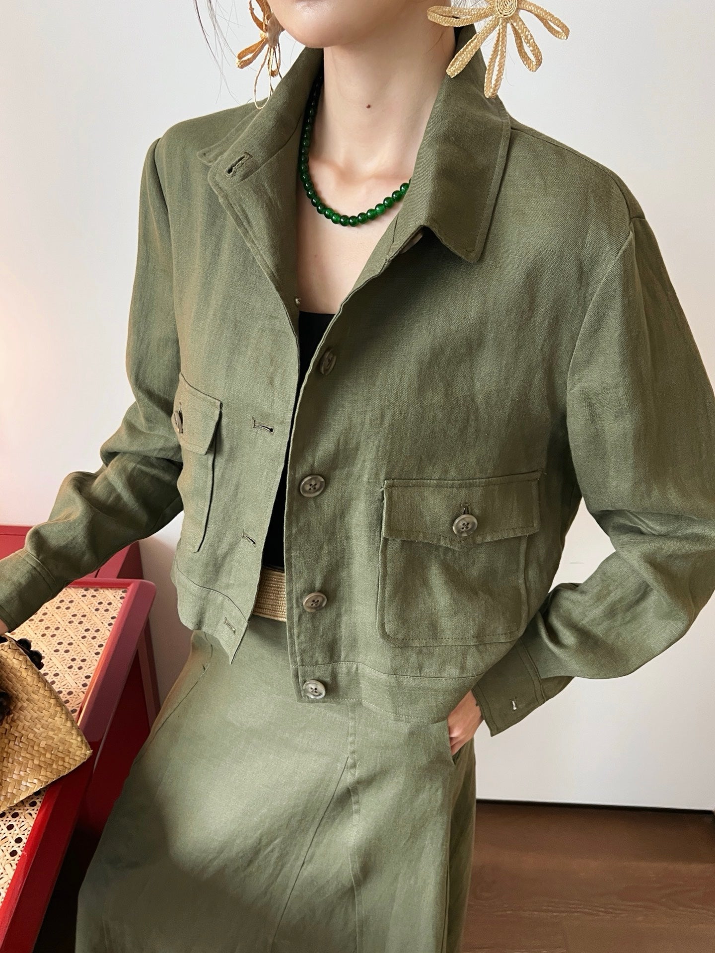 Lor*P 25ss linen jacket