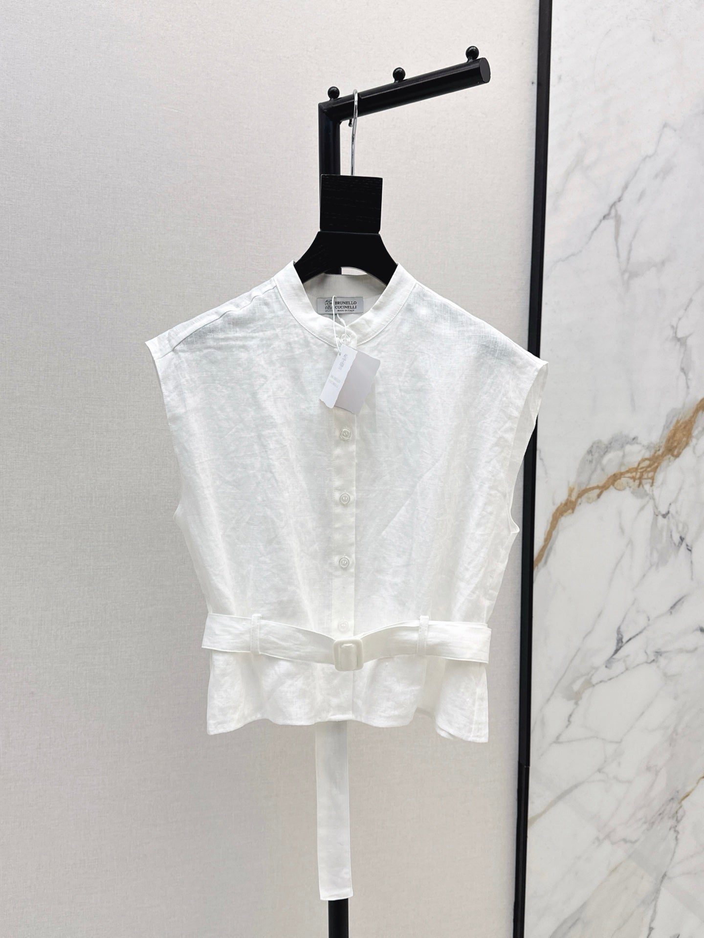 Lor*P 25ss linen belted vest