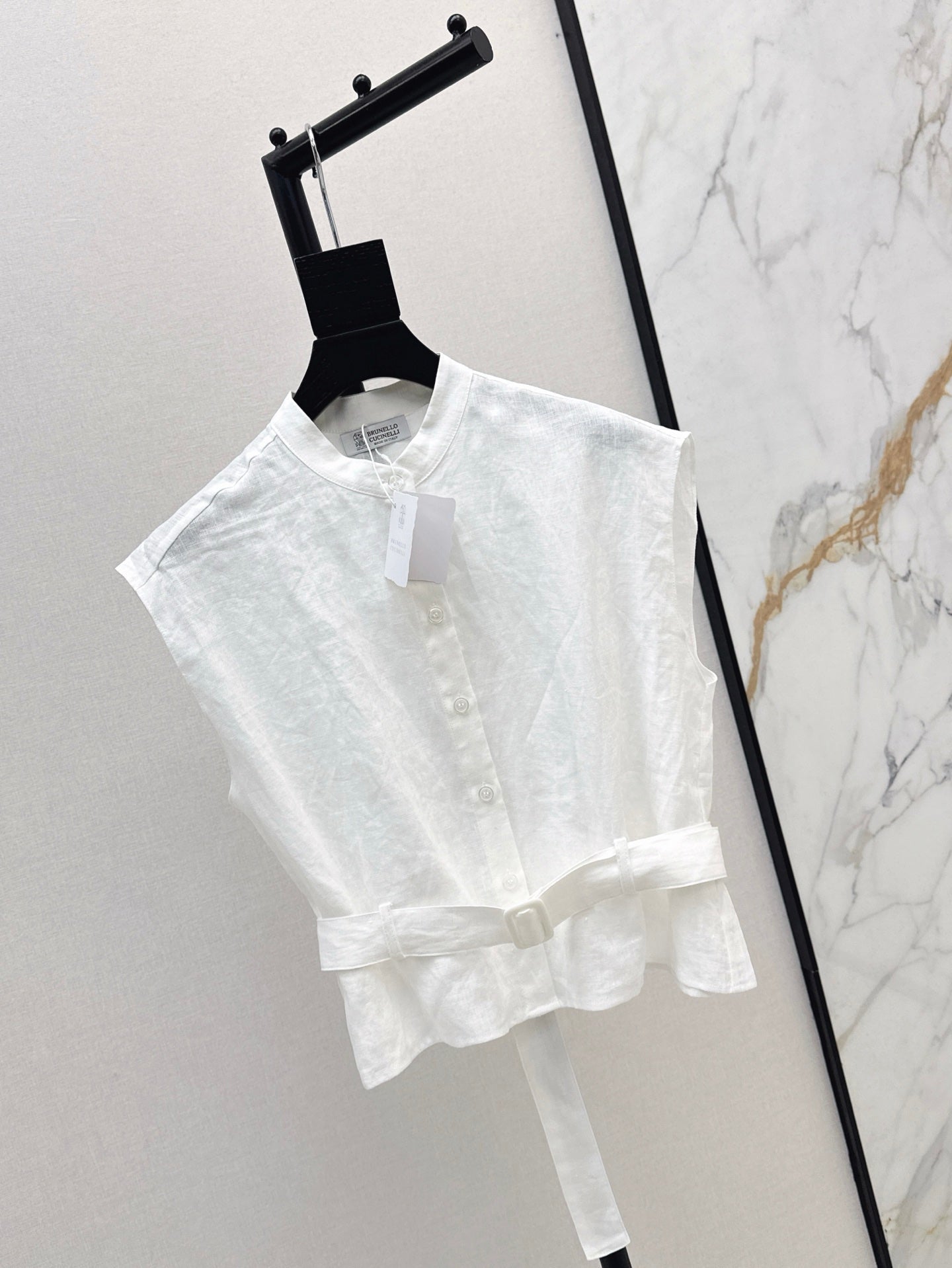 Lor*P 25ss linen belted vest