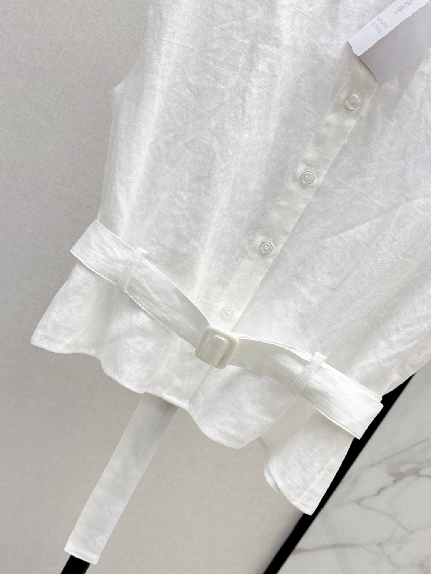 Lor*P 25ss linen belted vest