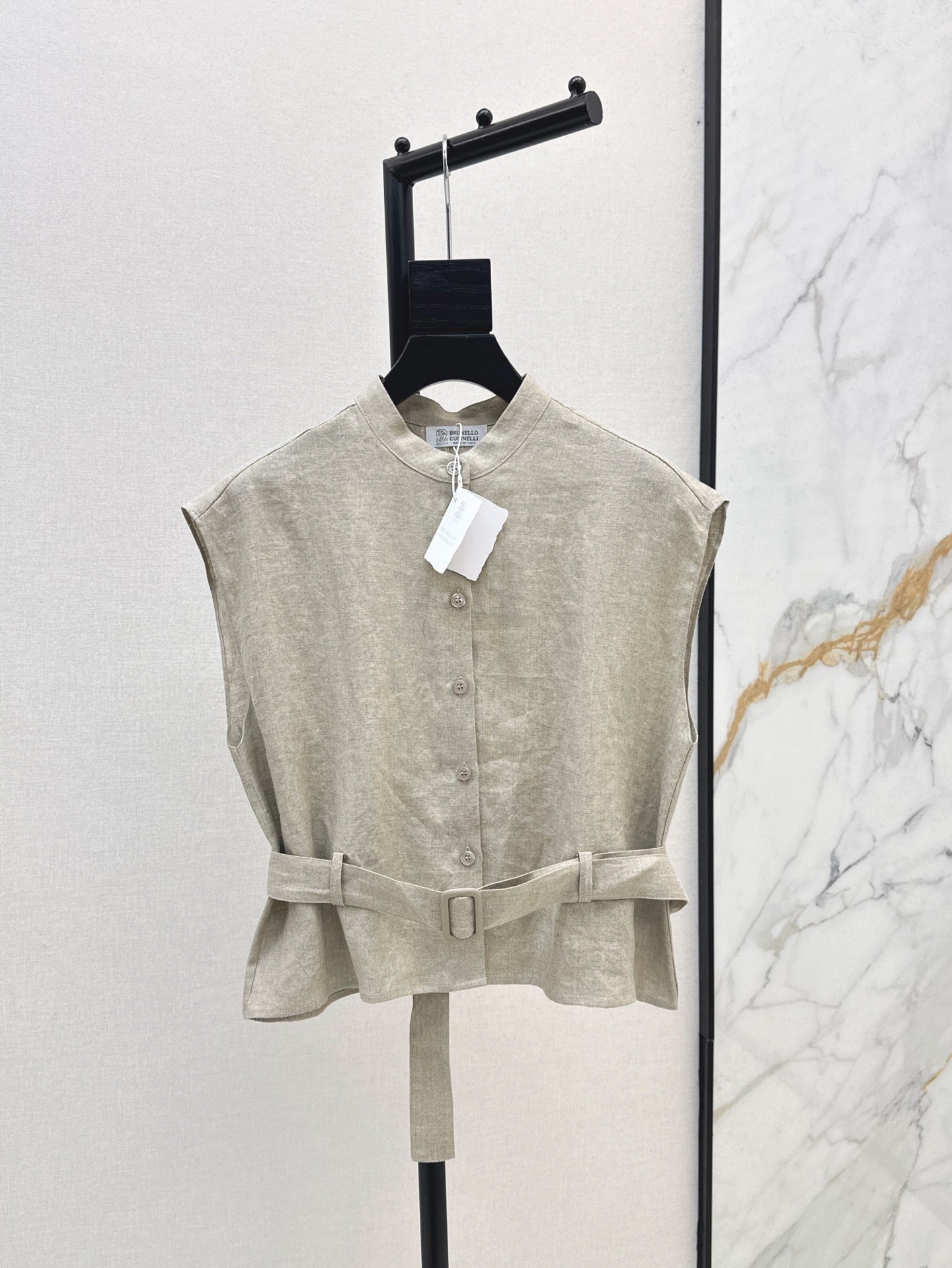 Lor*P 25ss linen belted vest