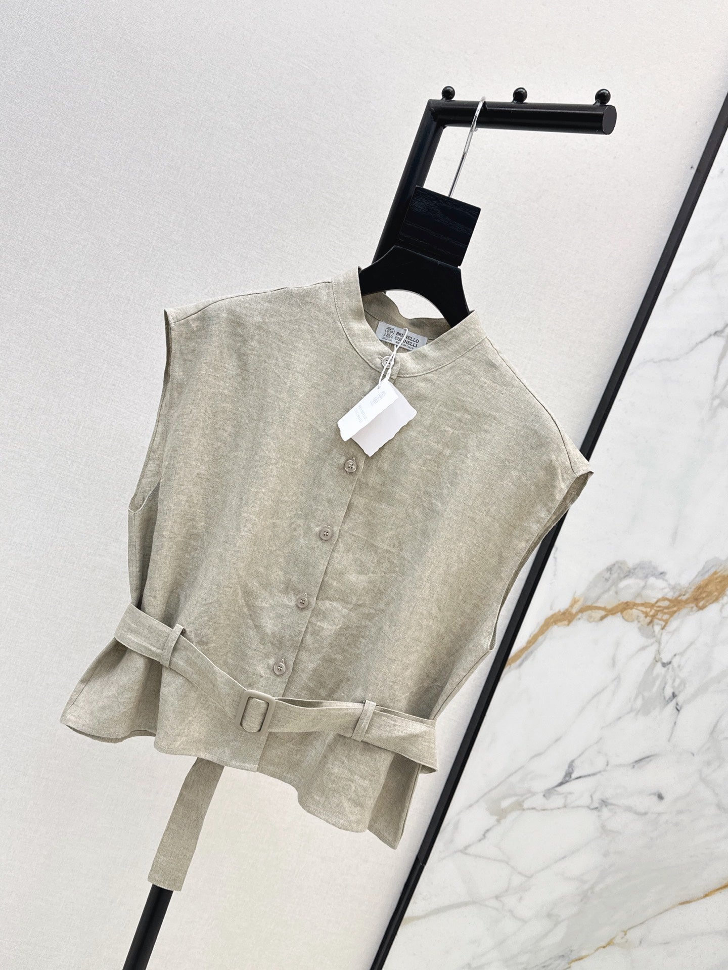 Lor*P 25ss linen belted vest