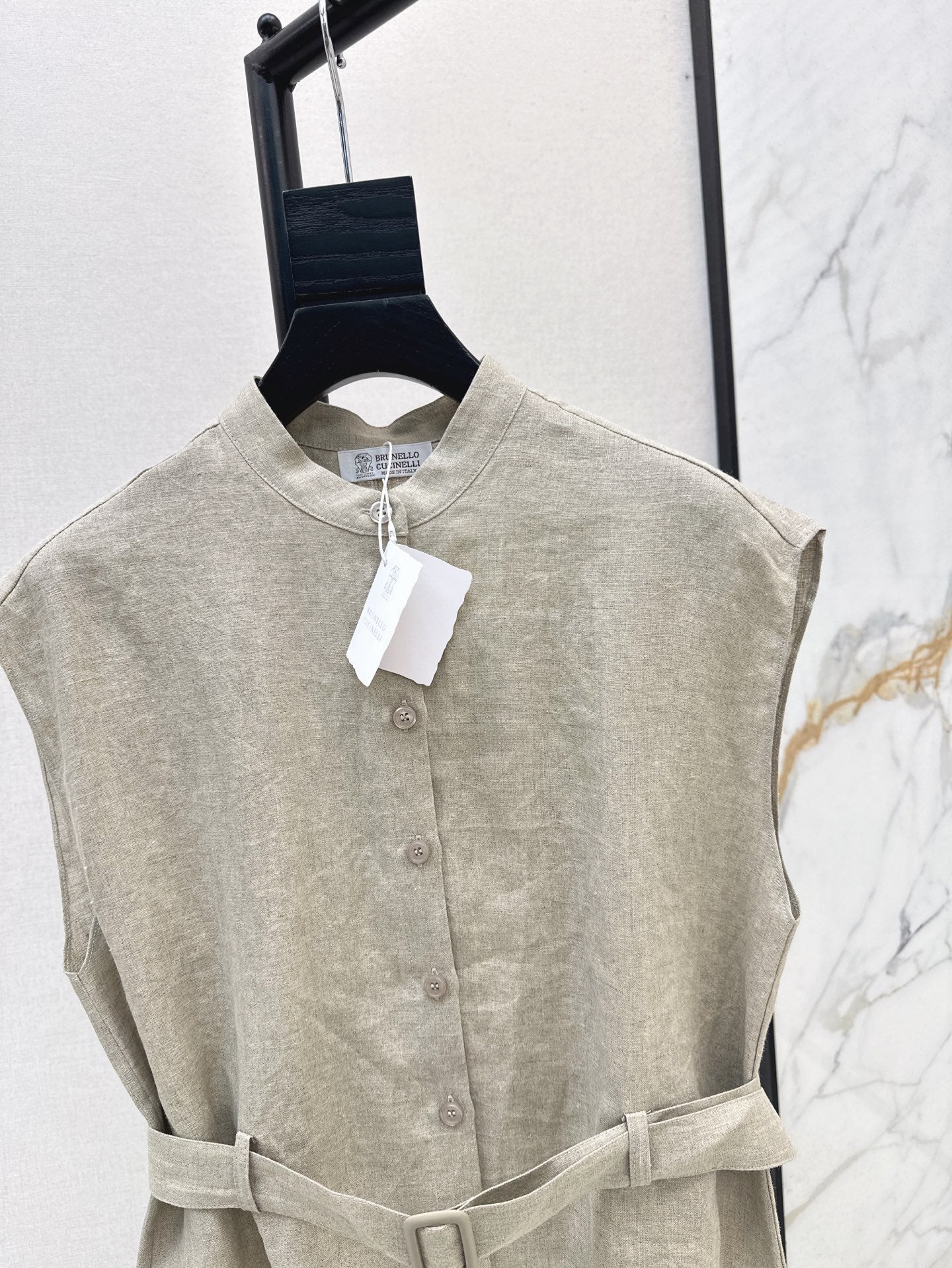 Lor*P 25ss linen belted vest