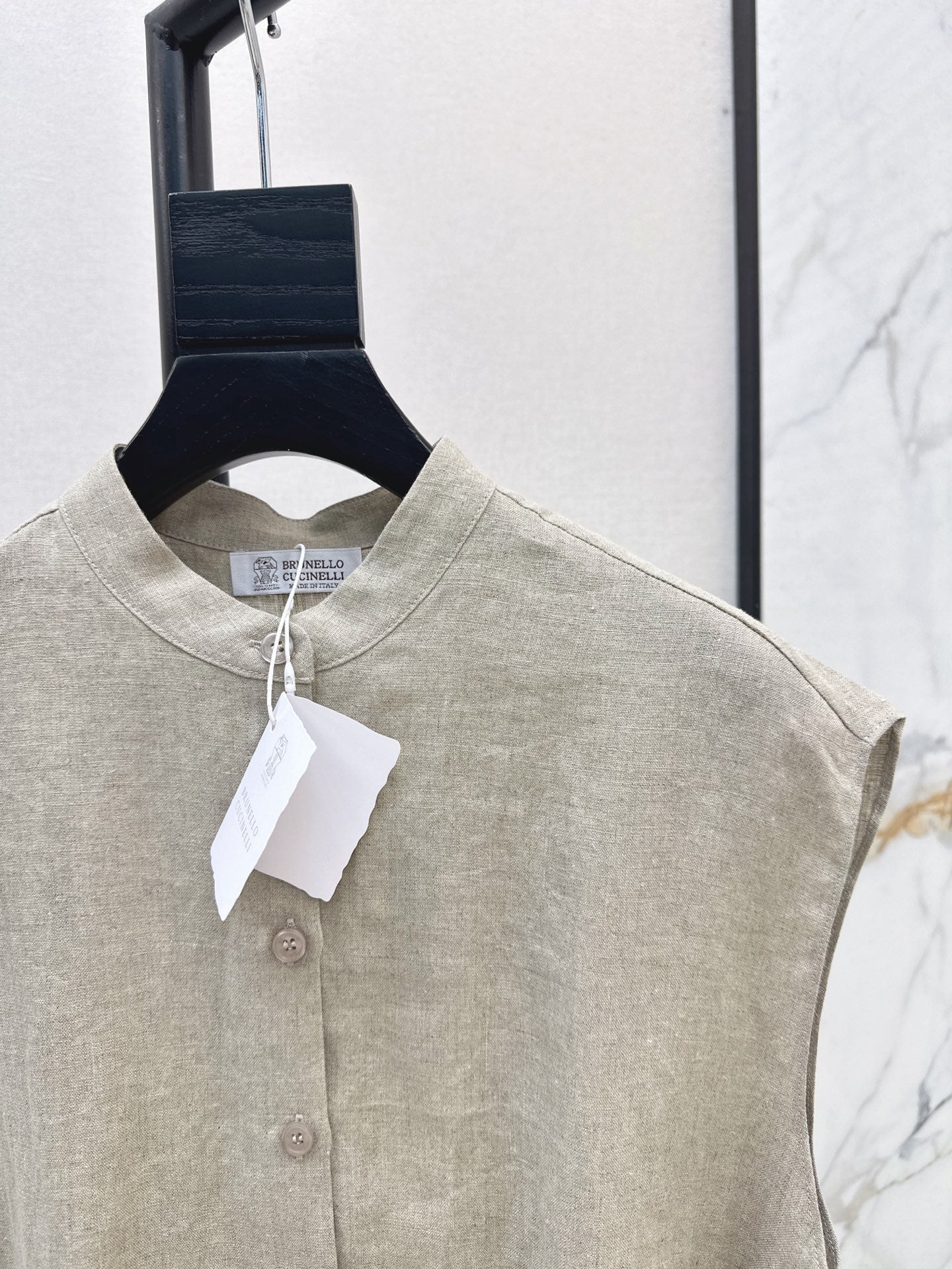 Lor*P 25ss linen belted vest