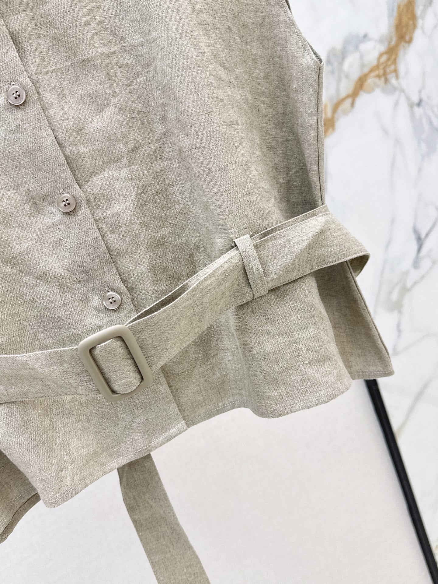 Lor*P 25ss linen belted vest