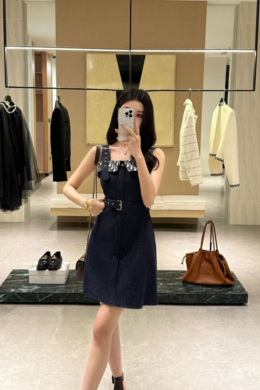 D*r denim mini-dress