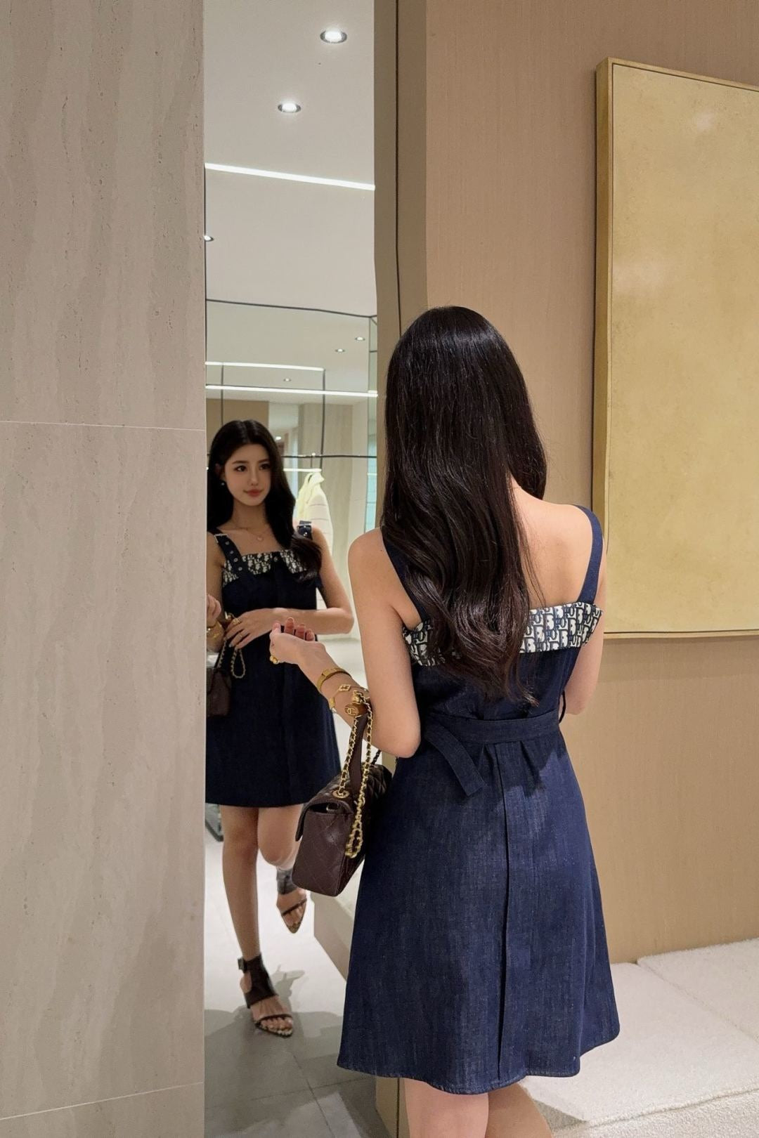 D*r denim mini-dress