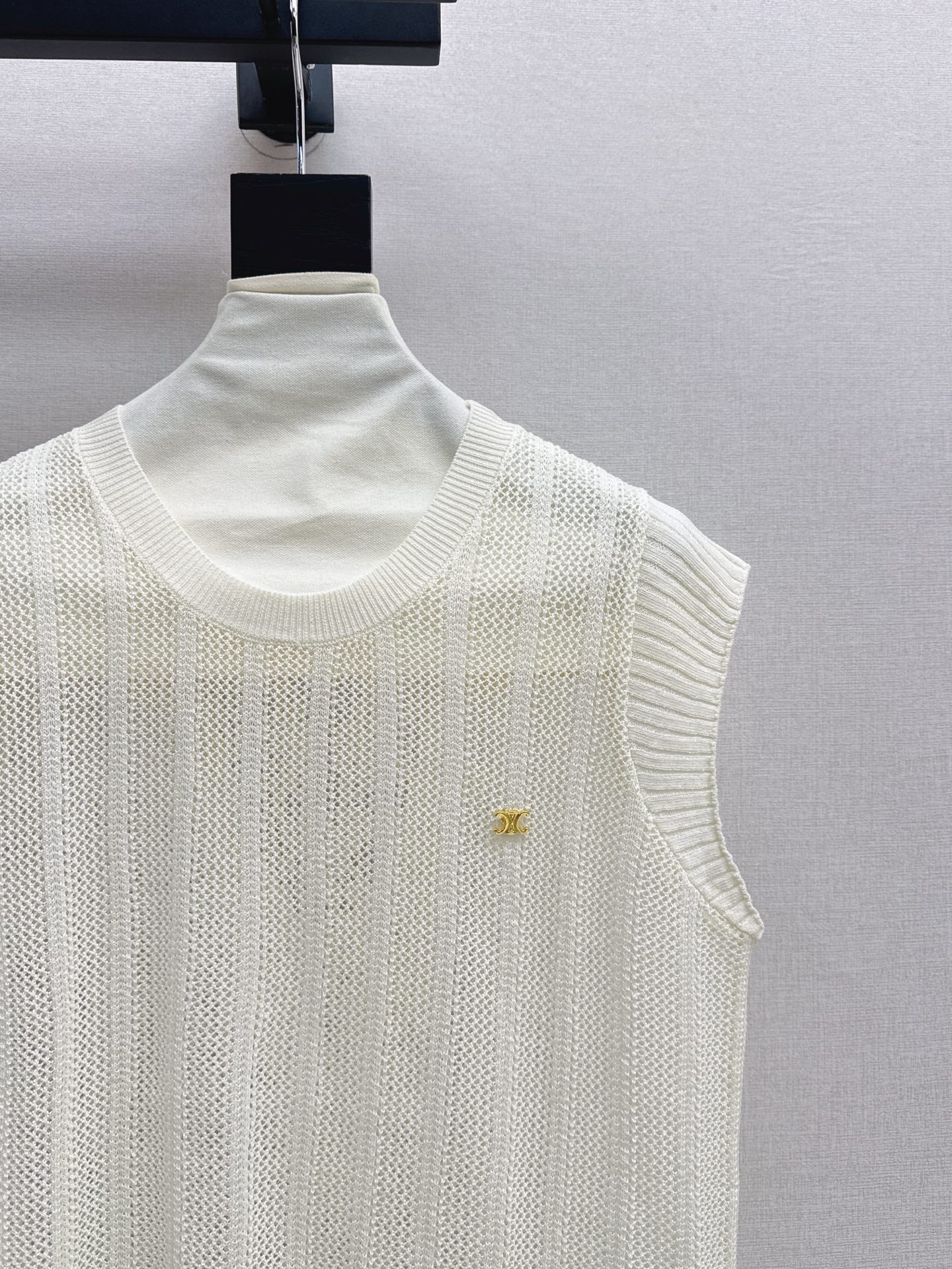 Cel* Lace back knit vest